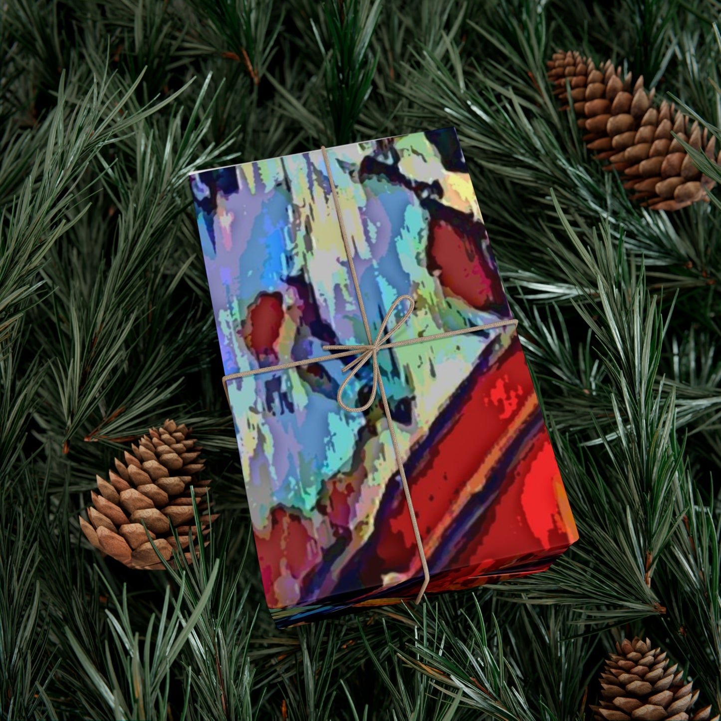 Gift Wrap Papers ... A Very Abstract "Mountain Winter Scene" ... Original Works. Copyright Phot's Photo_LODA: Les Objets D'Art. December 2023 ...