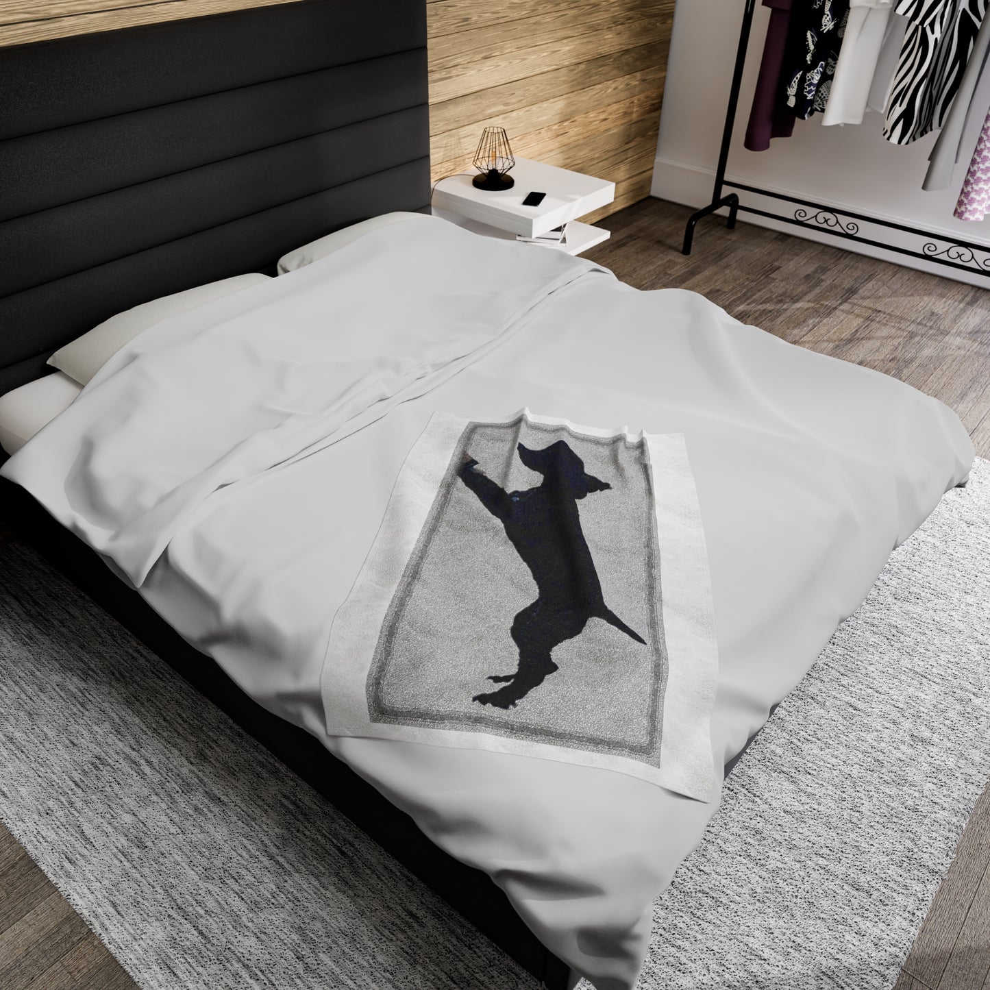 Velveteen Plush Blanket ... Jett Stenzel ... "Having Fun With Dad & Friends" ... Rhett Creek, Idaho ... Spring 2023 ... Original Works ...