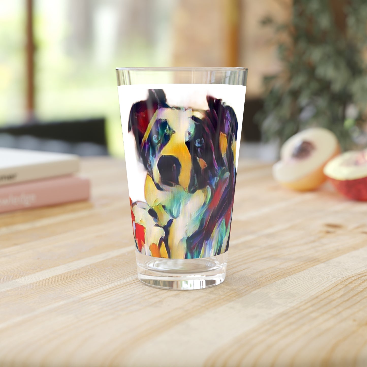 Pint Glass, 16oz ... Ozzy-Hippensteel ... "Don't Cry Now ... Dry-Your-Eyes ... On-The-Wind". Original Works. May 2023.