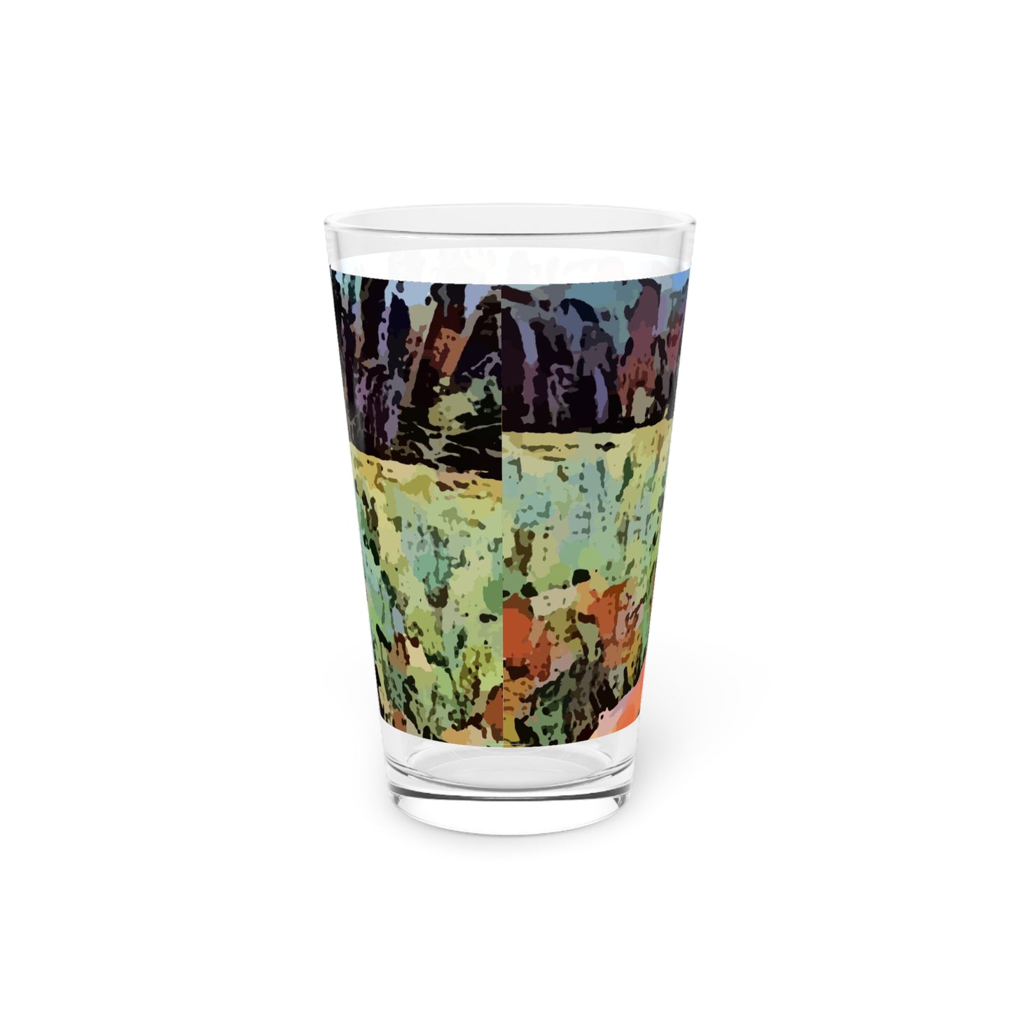 Pint Glass, 16oz ... "The Best Of Friends" ... Original Works ... December 2023 ... Central Idaho, USA.