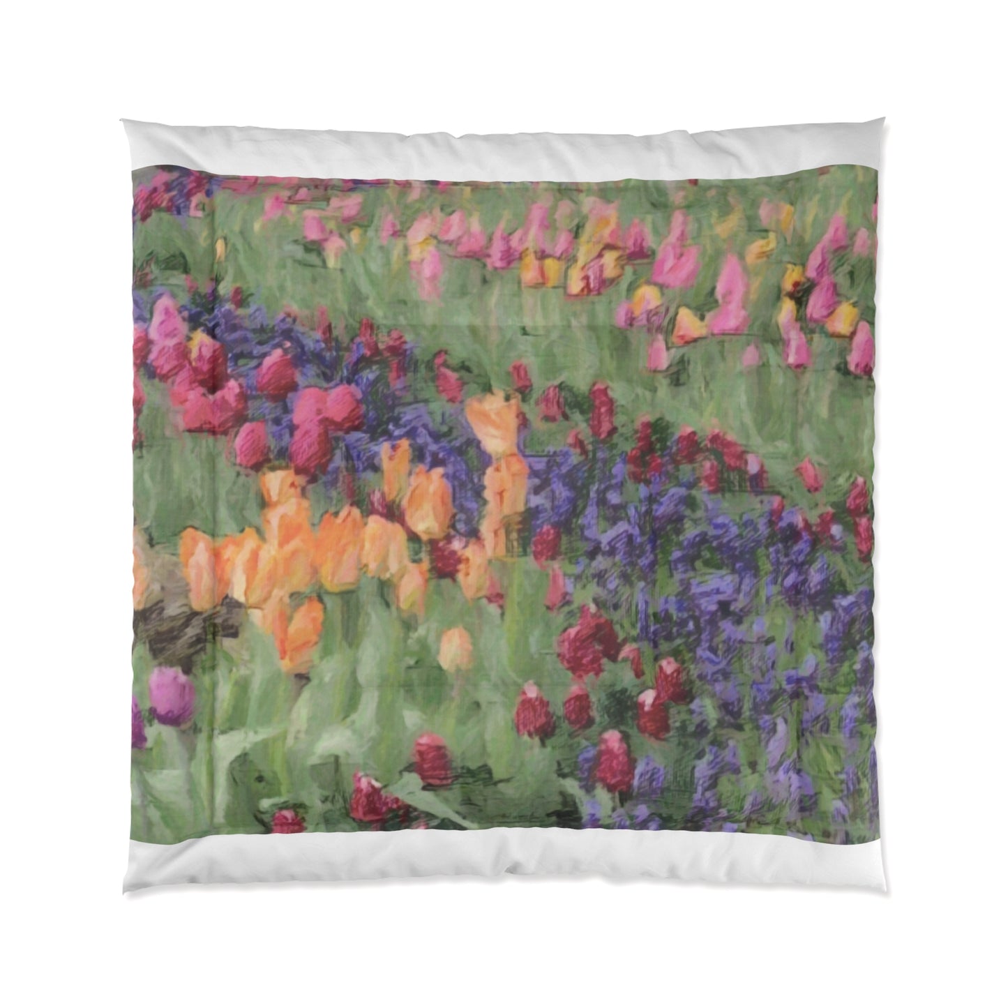 Comforter ... Skagit Valley Tulips ... Skagit Valley, Washington ... Family Archives ... Original Works ... Circa 1980's ...