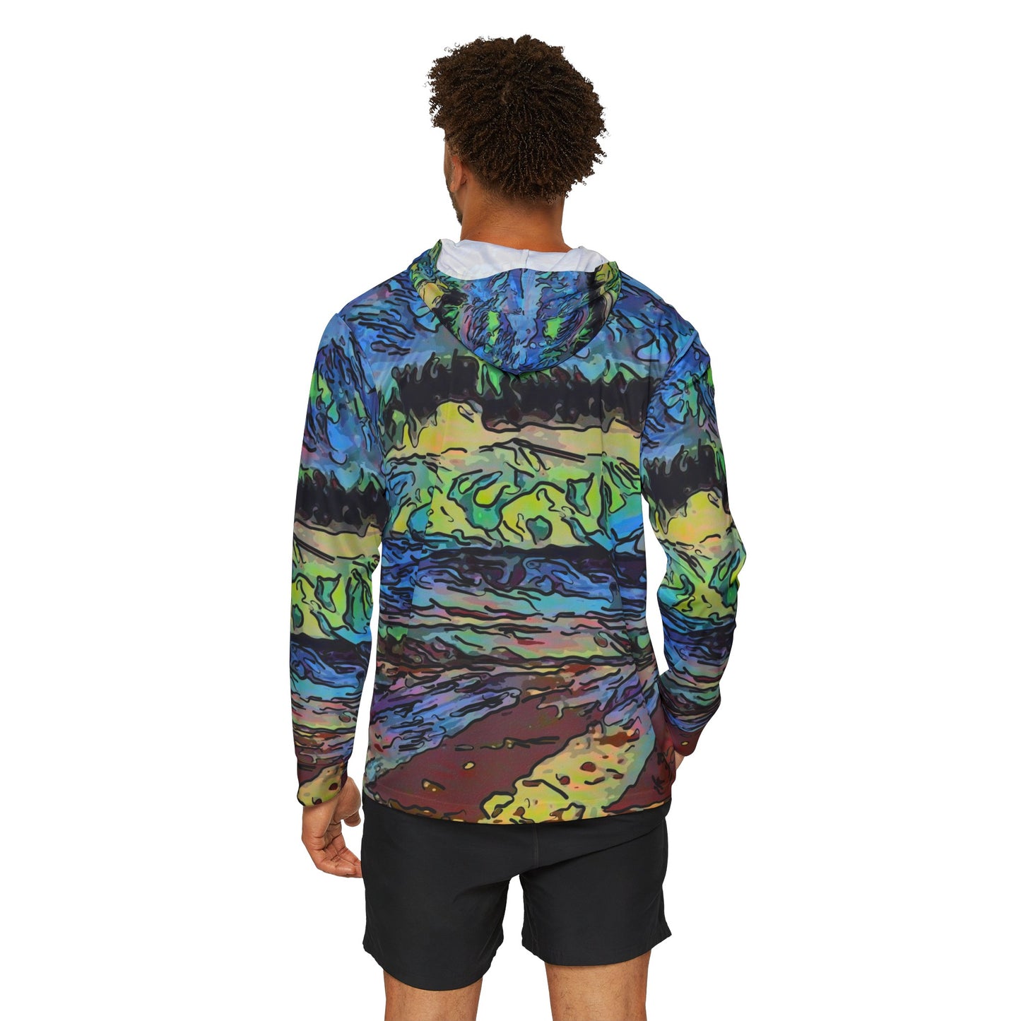 Men's Sports Warmup Hoodie (AOP) ... On-The-Prairie .. "The Storm Is Brewing" ... Central Idaho: November 2023 ... Original Works ...