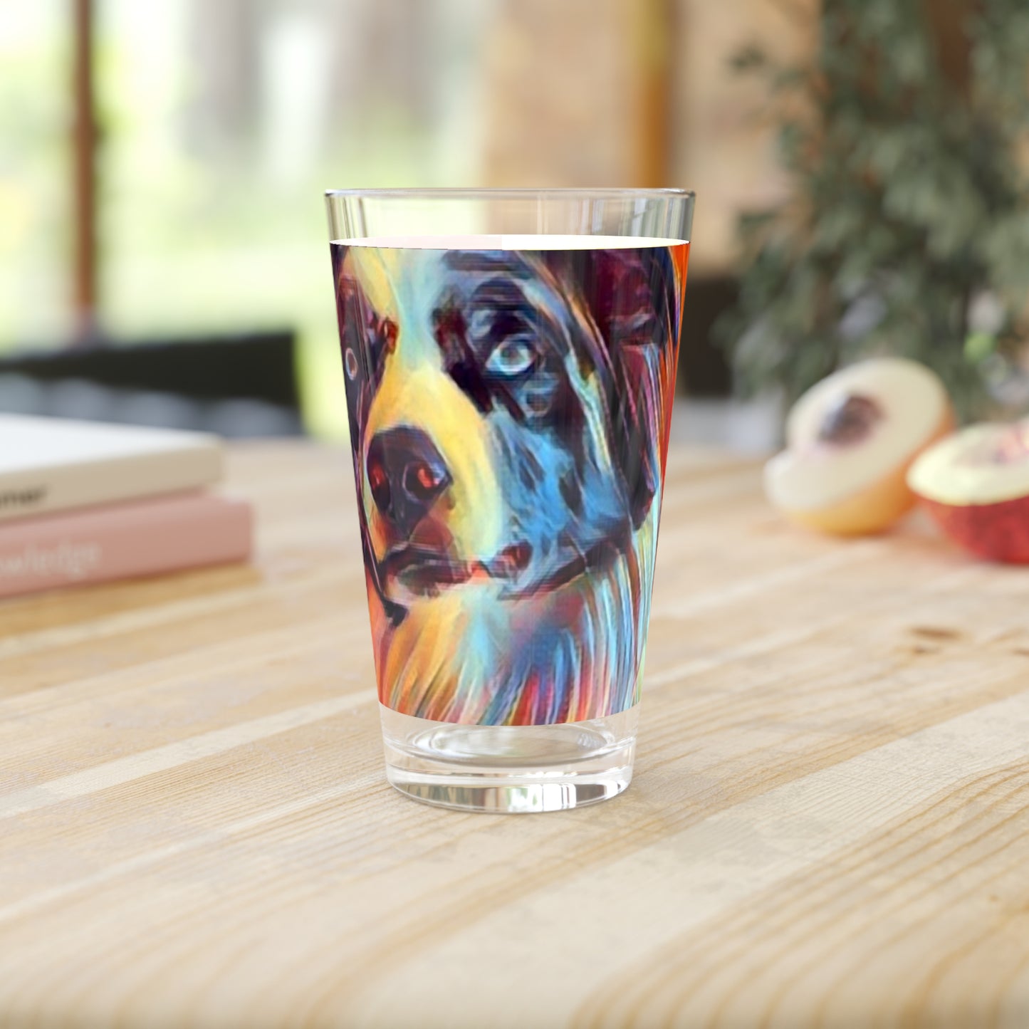 Pint Glass, 16oz ... Ozzy-Hippensteel ... "Don't Cry Now ... Dry-Your-Eyes ... On-The-Wind". Original Works. May 2023.