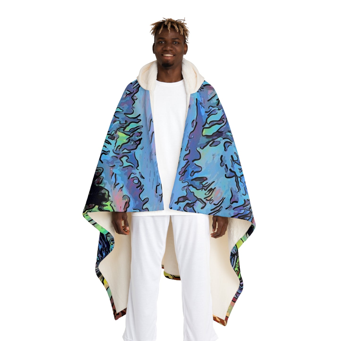 Hooded Sherpa Fleece Blanket ... On-The-Prairie .. "The Storm Is Brewing" ... Central Idaho: November 2023 ... Original Works ...