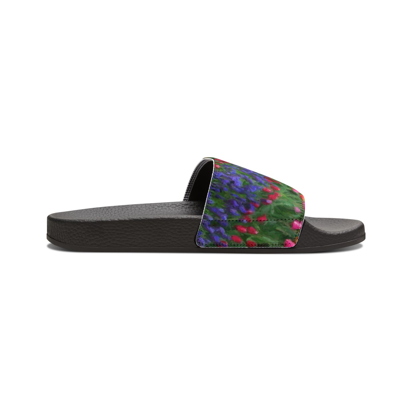 Men's PU Slide Sandals ... Skagit Valley Tulips ... Skagit Valley, Washington ... Family Archives ... Original Works ... Circa 1980's ...