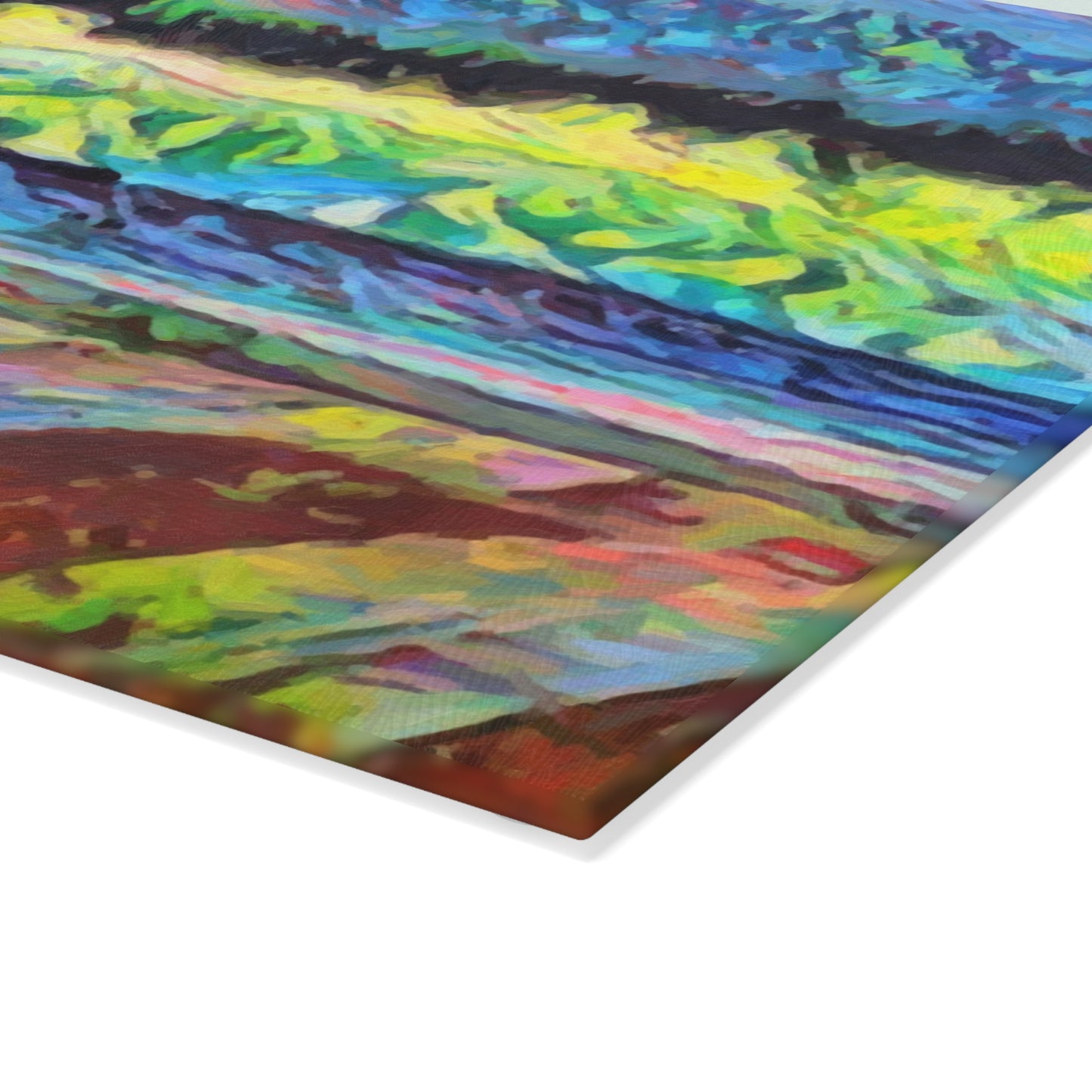 Glass Cutting Board ... On-The-Prairie .. "The Storm Is Brewing" ... Central Idaho: November 2023 ... Original Works ...