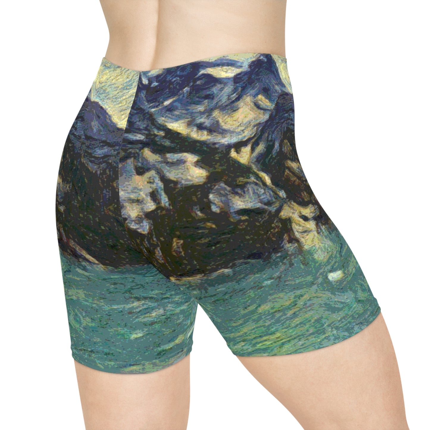 Women's Biker Shorts (AOP) ... Tracy Arm Fjord ... South Of Skagway, Alaska ... Summer: June 2024 ... Original Works ...