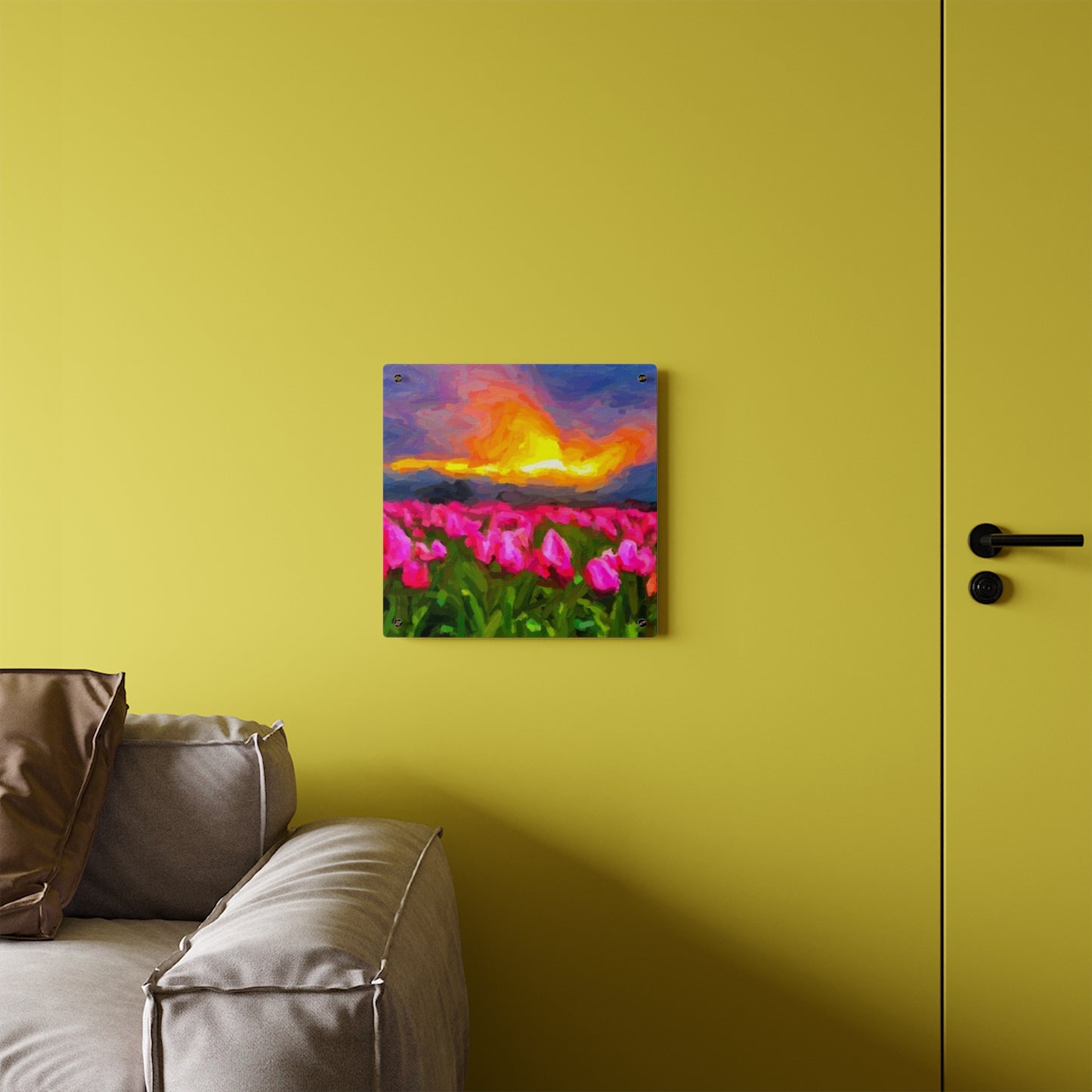 Acrylic Wall Art Panels ... Skagit Valley Tulips ... Skagit Valley, Washington ... Family Archives ... Original Works ... Circa 1980's ...