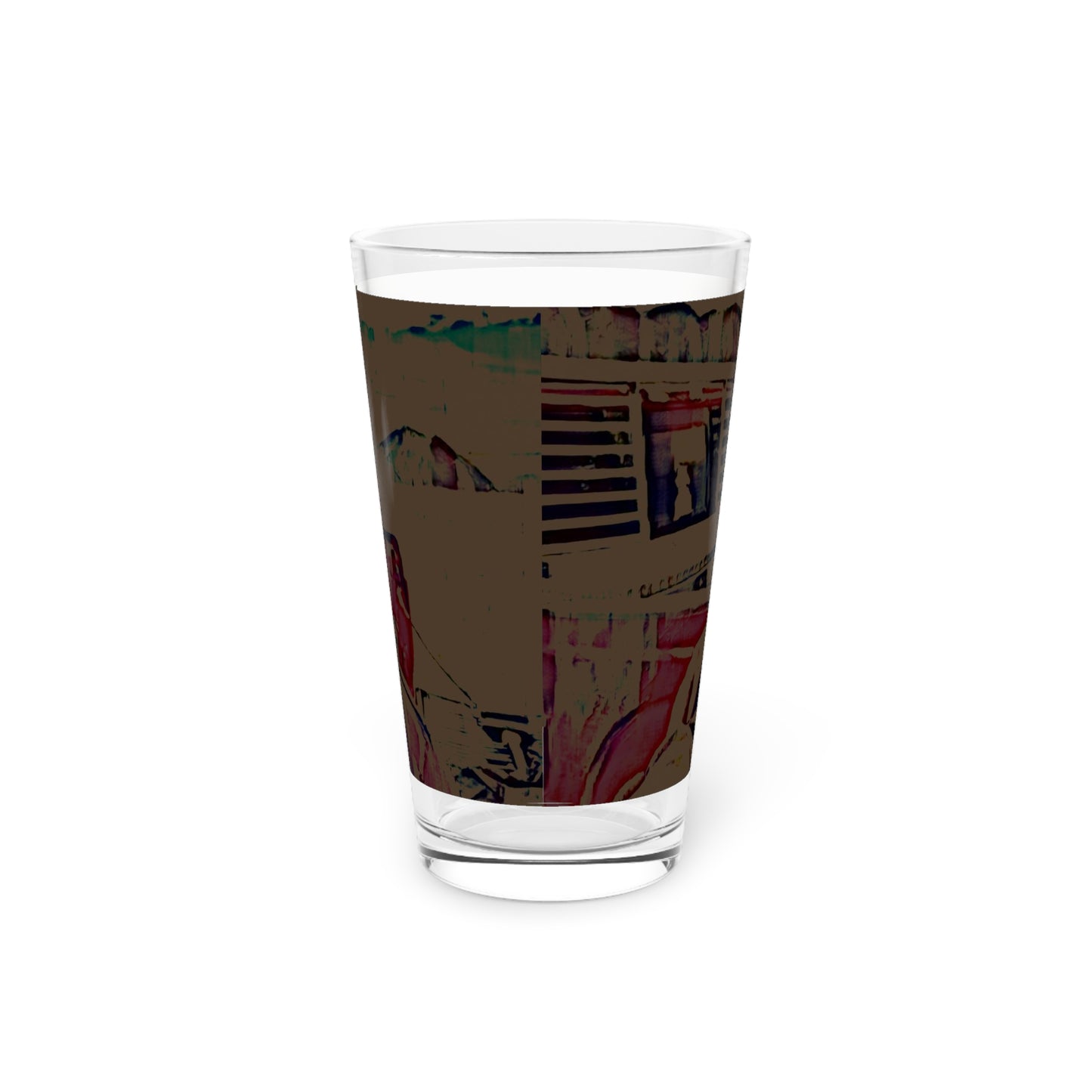 Pint Glass, 16oz ... "The Best Of Friends" ... Original Works ... December 2023 ... Central Idaho, USA.
