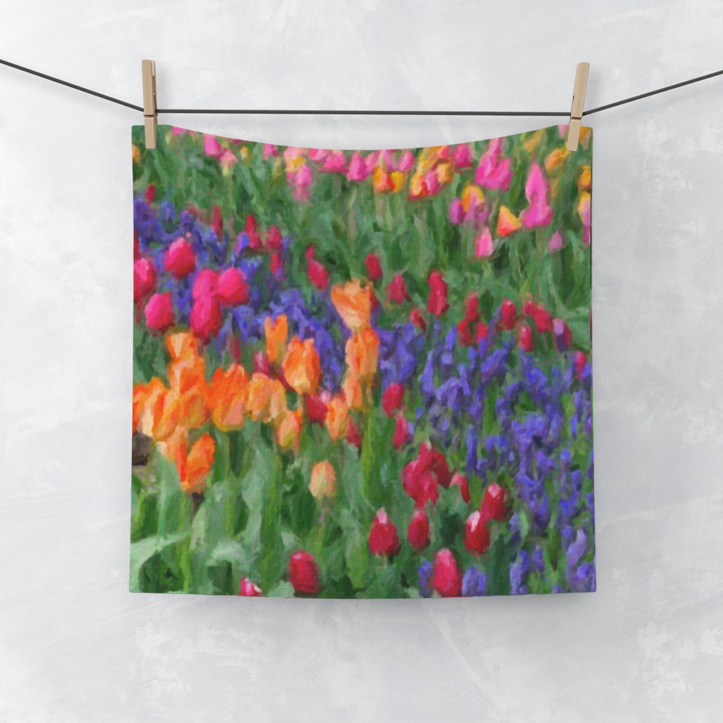 Face Towel ... Skagit Valley Tulips ... Skagit Valley, Washington ... Family Archives ... Original Works ... Circa 1980's ...