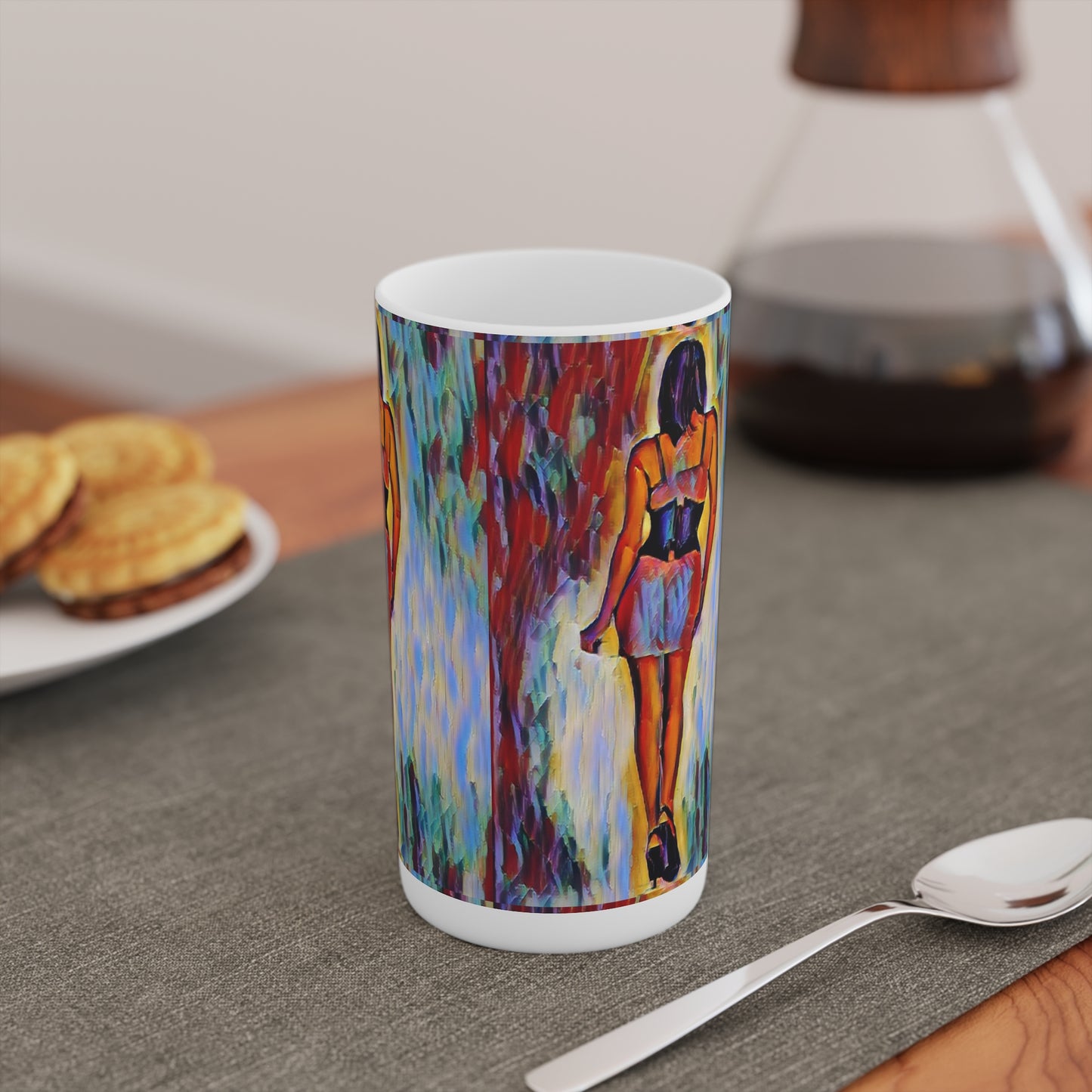 Conical Coffee Mugs (3oz, 8oz, 12oz) ... I'll Walk 'A-Hundred-Miles' In Stilettos ... Original Works ... June 2023. Central Idaho, USA ...