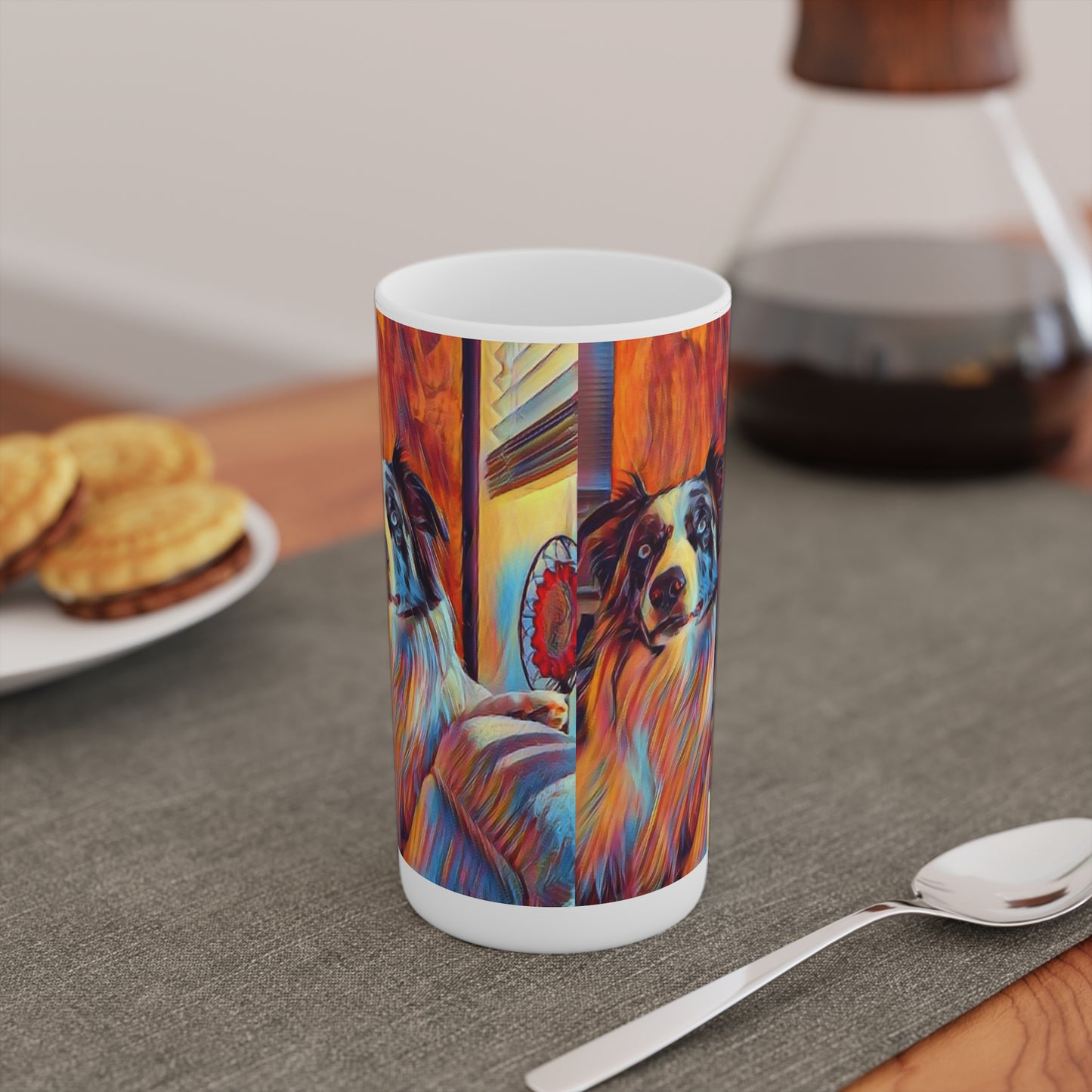 Conical Coffee Mugs (3oz, 8oz, 12oz) ... Ozzie-Hippensteel ... "Don't Cry Now ... Dry-Your_Eyes ... On The Wind". Oriignal Works. May 2023.