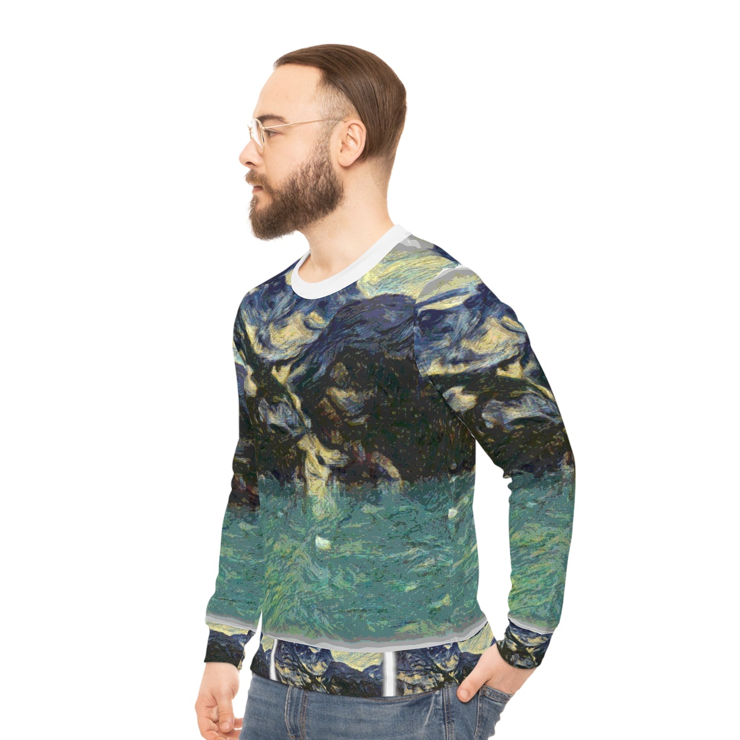 Lightweight Sweatshirt (AOP) ... Tracy Arm Fjord ... South Of Skagway, Alaska ... Summer: June 2024 ... Original Works ...