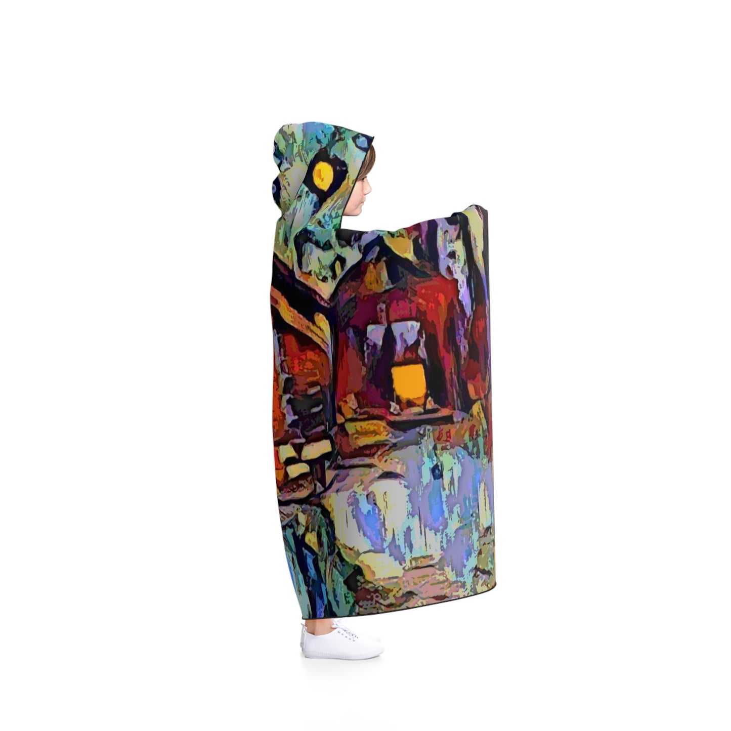 Hooded Blanket ... A Very Abstract "Mountain Winter Scene" ... Original Works. Copyright Phot's Photo_LODA: Les Objets D'Art. December 2023 ...