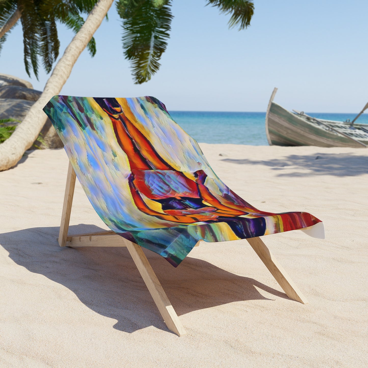 Beach Towel ... I'll Walk 'A-Hundred-Miles' In Stilettos ... Original Works ... June 2023. Central Idaho, USA ...
