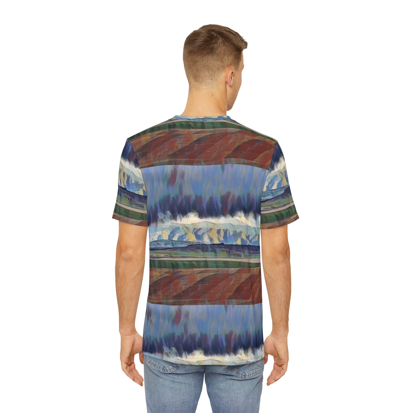 Men's Polyester Tee (AOP) ... On-The-Prairie .. "The Storm Is Brewing" ... Central Idaho: November 2023 ... Original Works ...