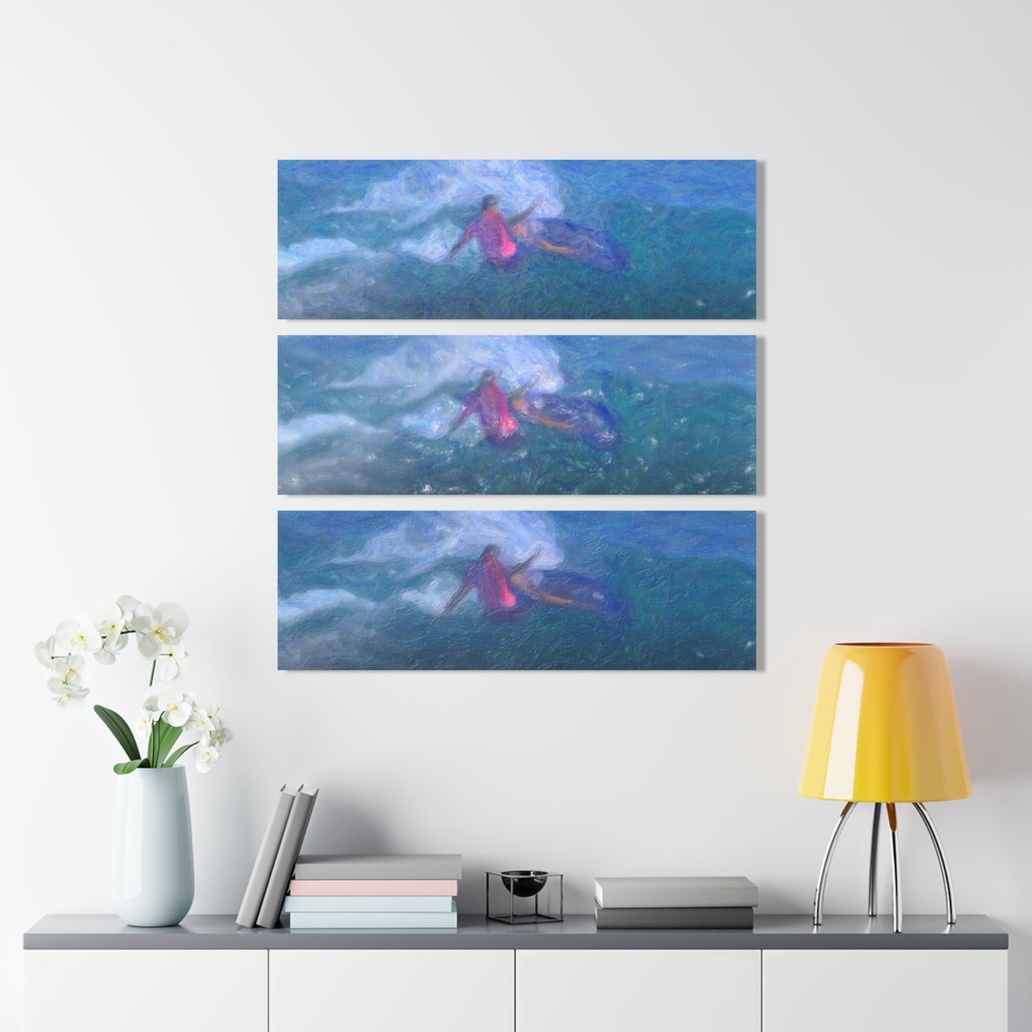 Acrylic Prints (Triptych) ... Paris_2024_Surfing Competition-Tahiti_French-Polynesia .... 'Gabriel Medina World Campion Drops-In' ... Original Works ...