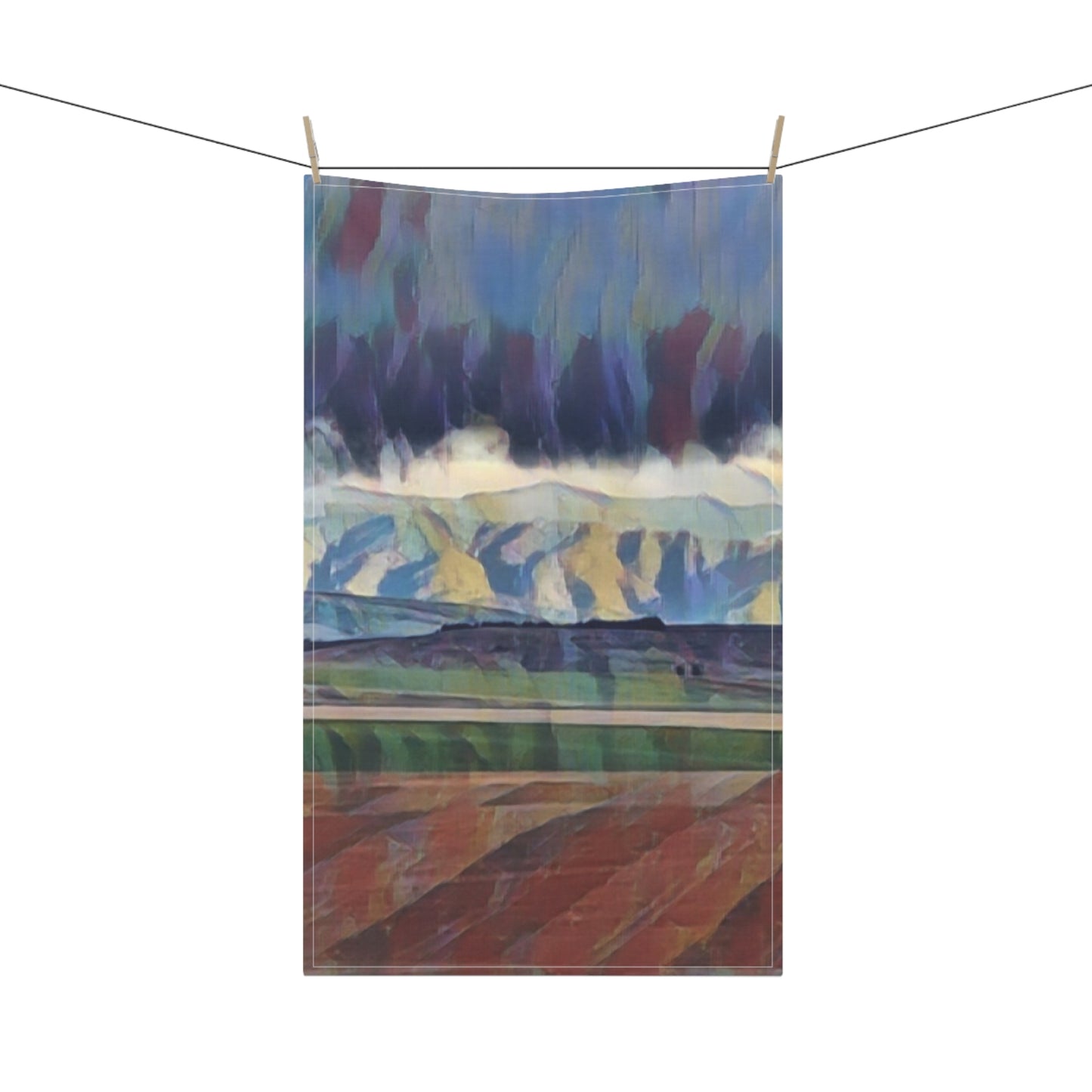Kitchen Towel ... On-The-Prairie .. "The Storm Is Brewing" ... Central Idaho: November 2023 ... Original Works ...