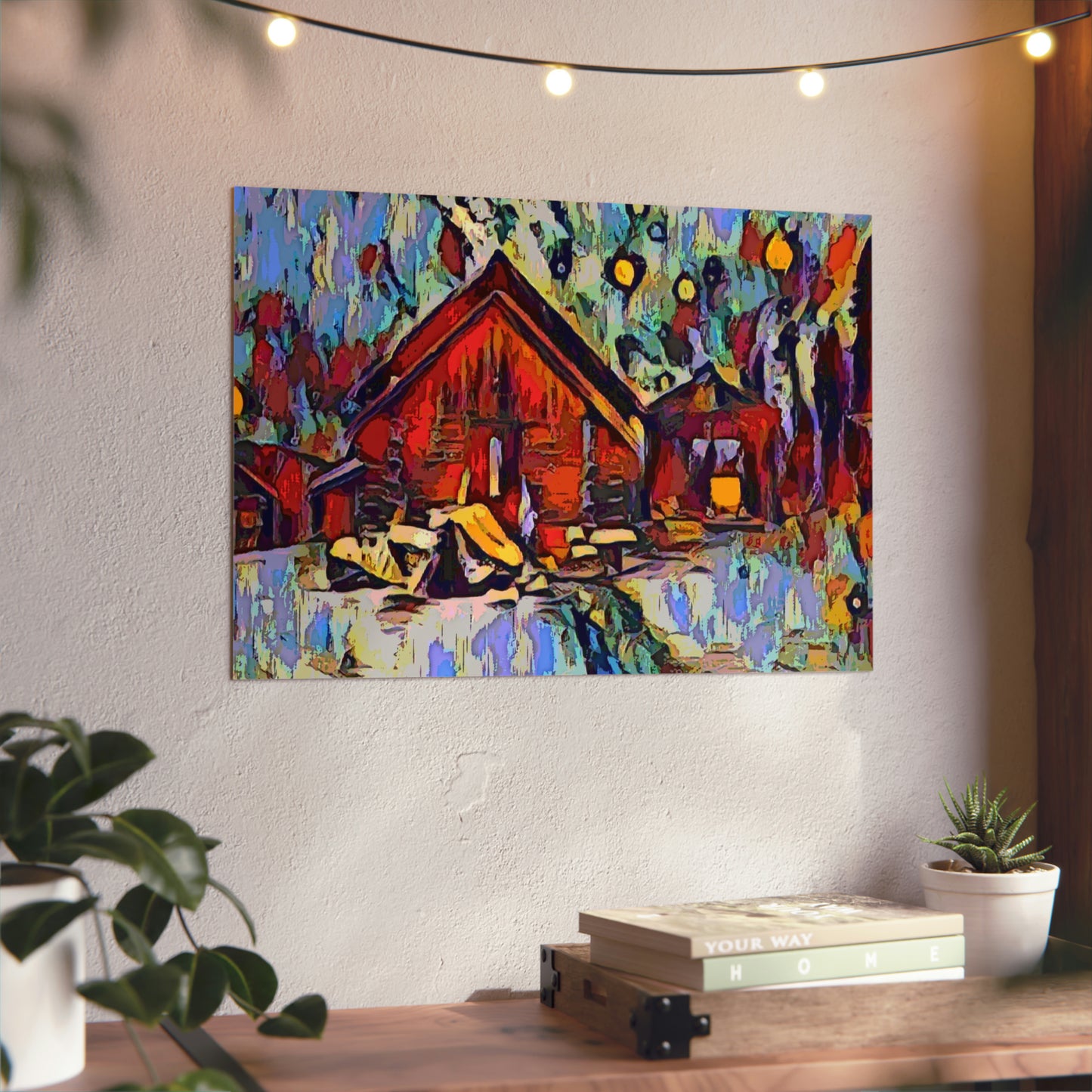 Aluminum Composite Panels ... A Very Abstract "Mountain Winter Scene" ... Original Works. Copyright Phot's Photo_LODA: Les Objets D'Art. December 2023 ...