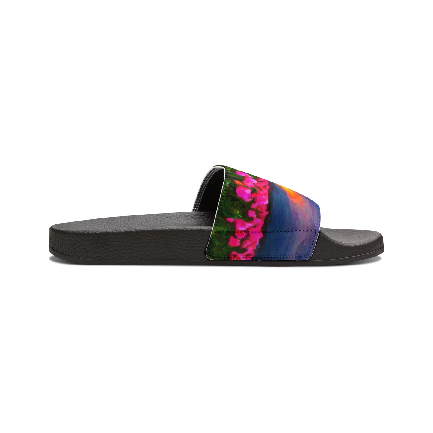 Men's PU Slide Sandals ... Skagit Valley Tulips ... Skagit Valley, Washington ... Family Archives ... Original Works ... Circa 1980's ...