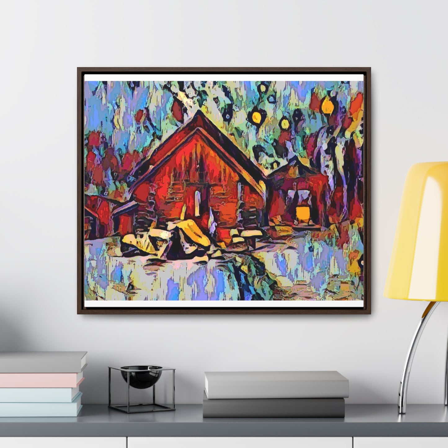 Gallery Canvas Wraps, Horizontal Frame ... A Very Abstract "Mountain Winter Scene" ... Original Works. Copyright Phot's Photo_LODA: Les Objets D'Art. December 2023 ...