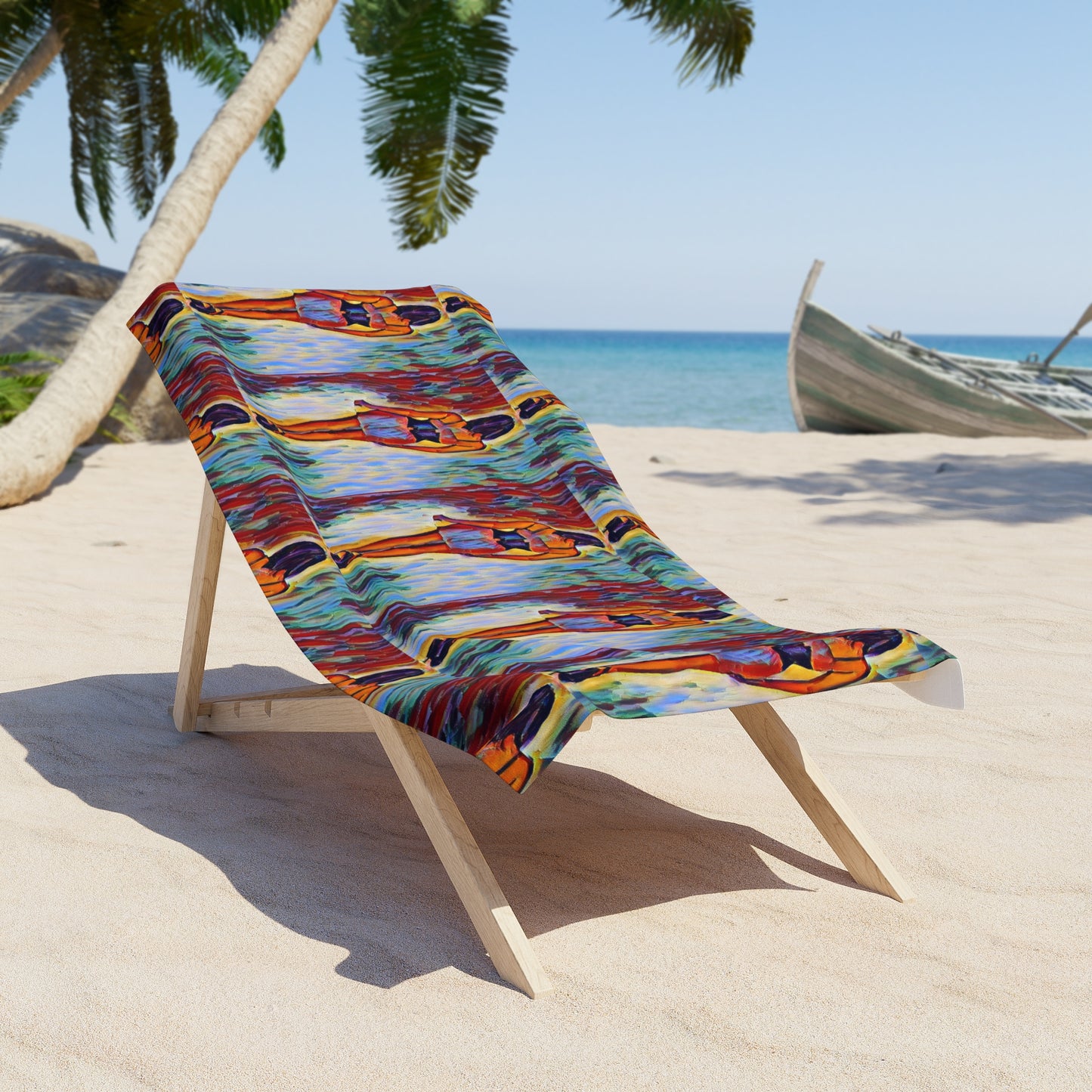 Beach Towel ... I'll Walk 'A-Hundred-Miles' In Stilettos ... Original Works ... June 2023. Central Idaho, USA ...