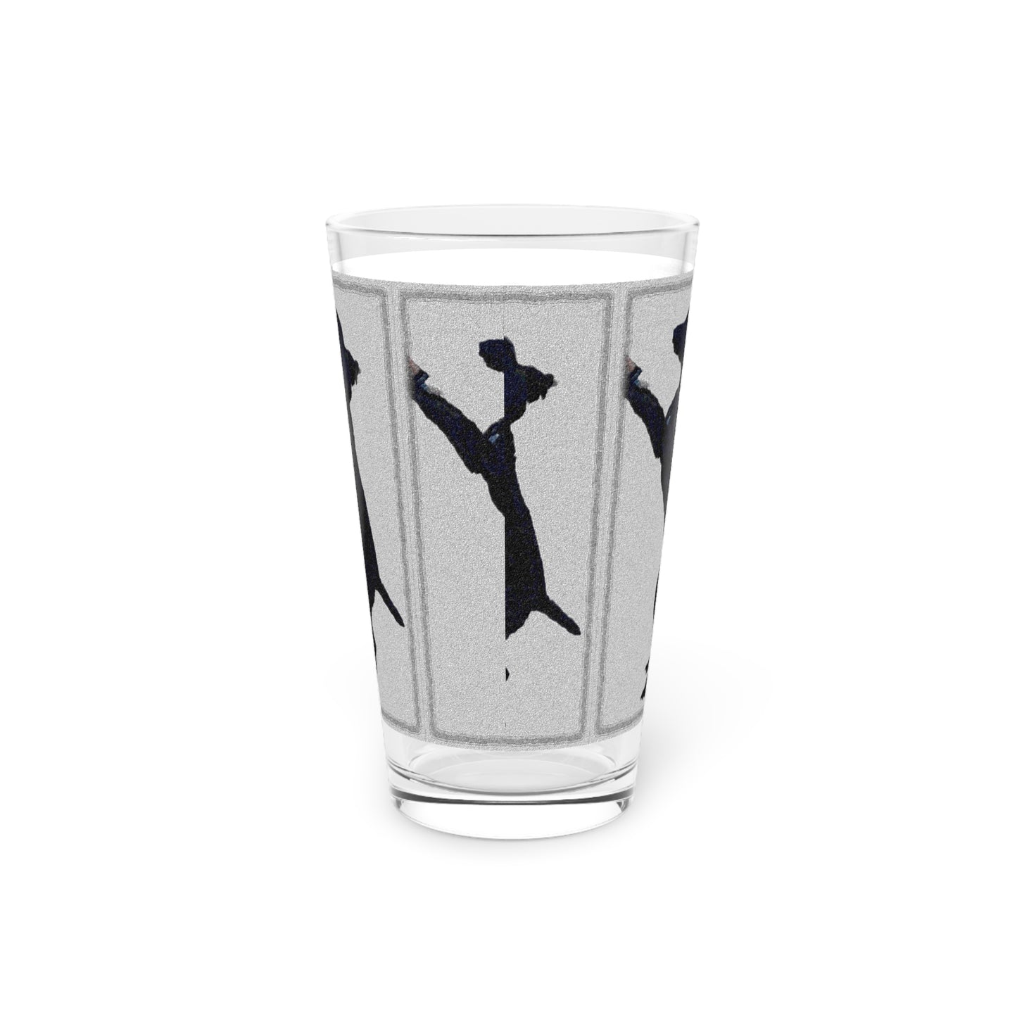 Pint Glass, 16oz ... Jett Stenzel ... "Having Fun With Dad & Friends" ... Rhett Creek, Idaho ... Spring 2023 ... Original Works ...