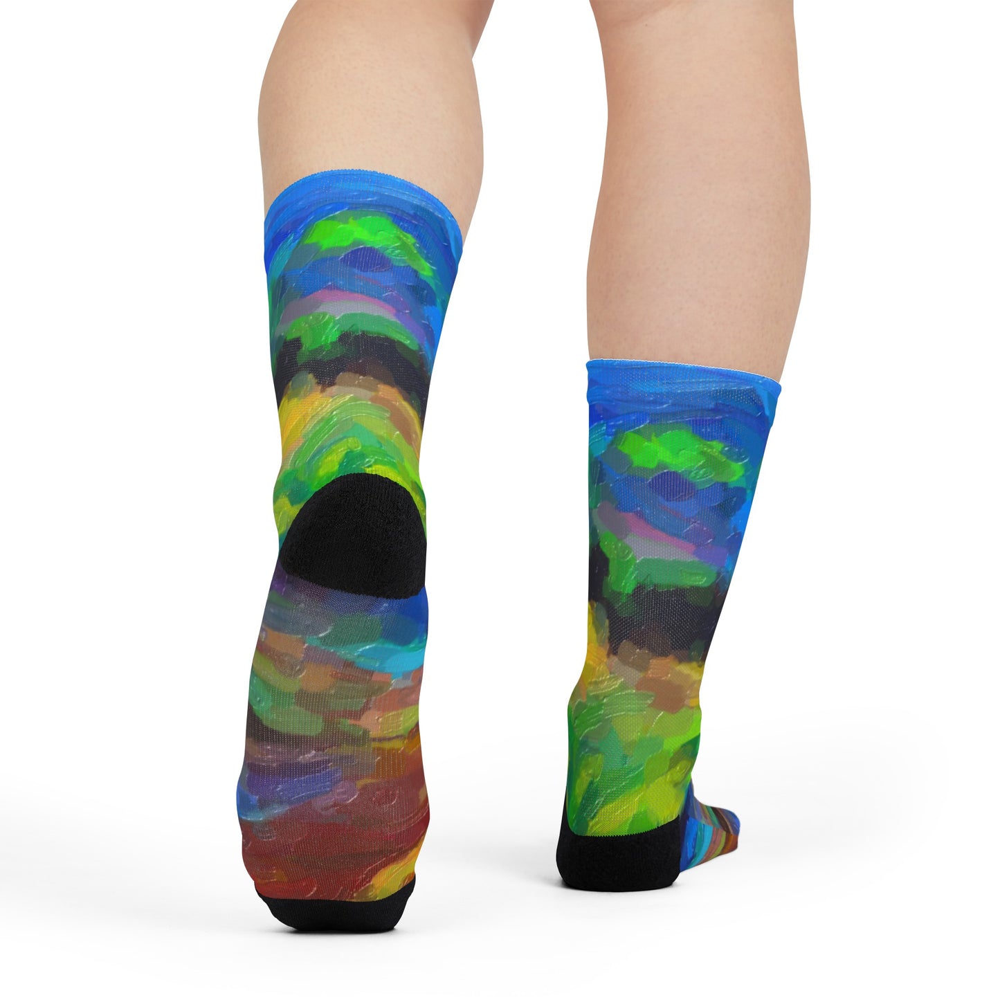 Sublimation Crew Socks ... On-The-Prairie .. "The Storm Is Brewing" ... Central Idaho: November 2023 ... Original Works ...