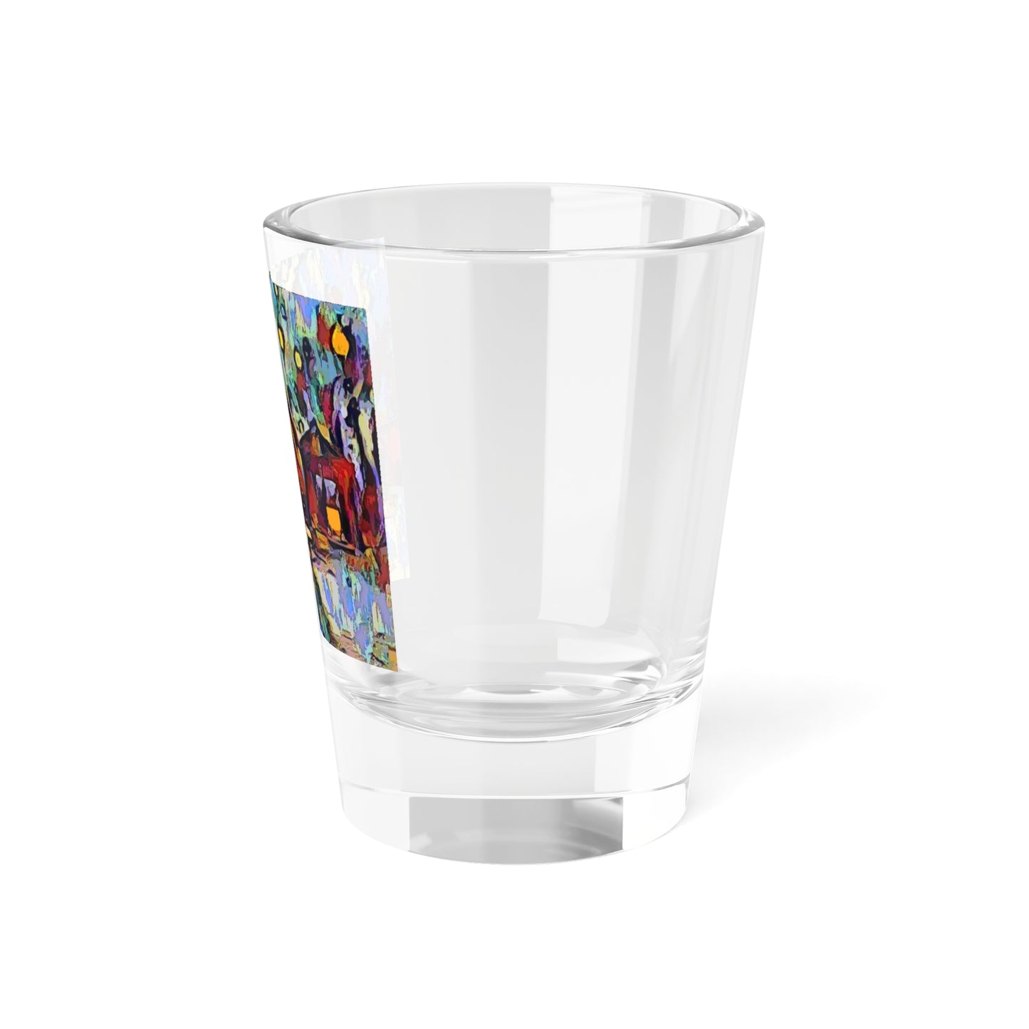 Shot Glass, 1.5oz ... A Very Abstract "Mountain Winter Scene" ... Original Works. Copyright Phot's Photo_LODA: Les Objets D'Art. December 2023 ...