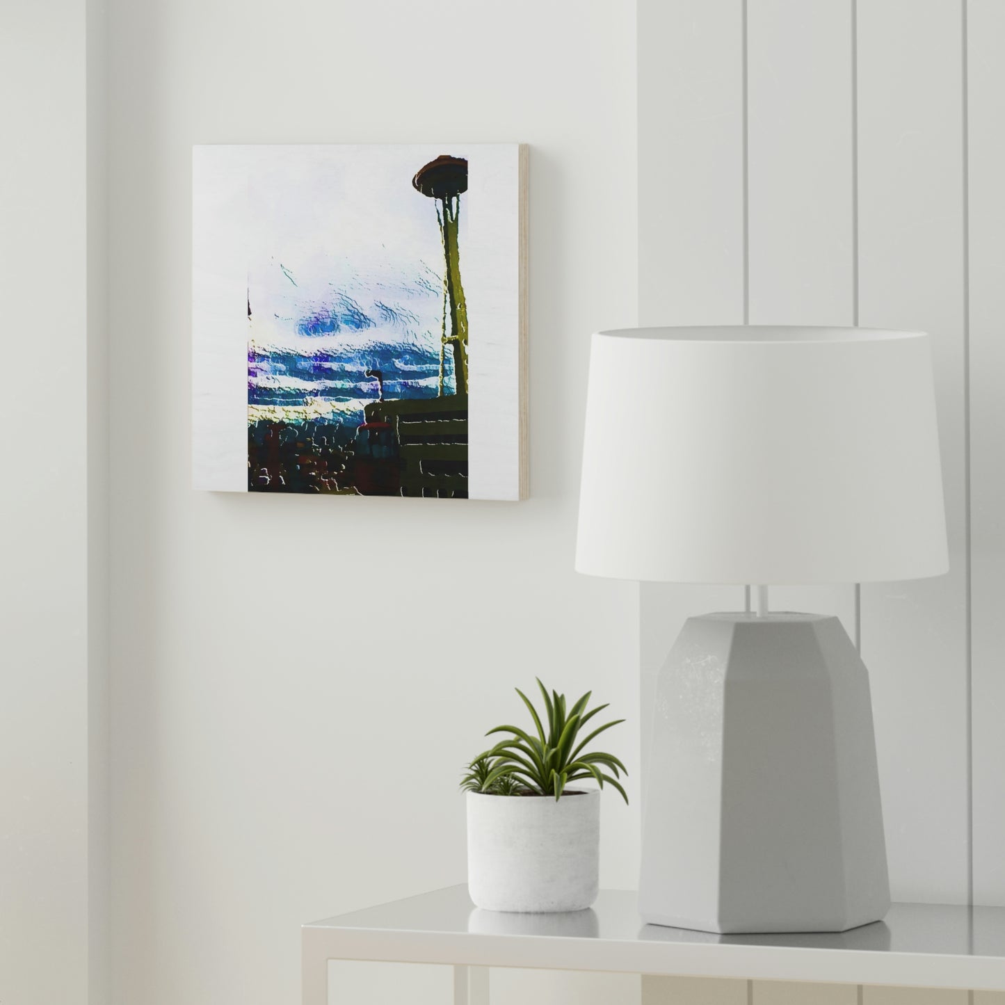 Wood Canvas ... Air Tram-Way Gondola & Seattle Space Needle: Seattle World's Fair: 1962 ... Original Works ...