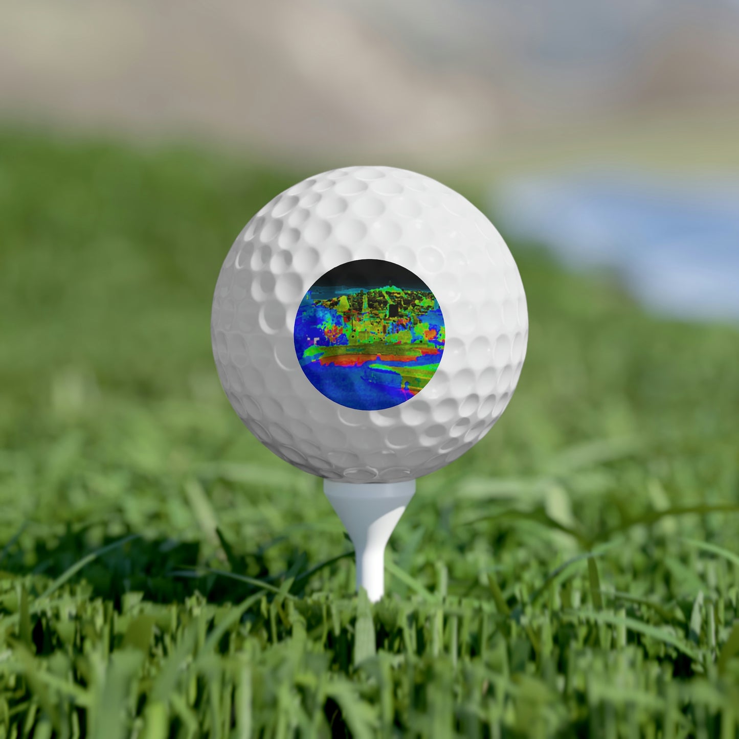 Golf Balls, 6pcs ... "Lombard Street San Francisco, CA, USA" ... Family Archives 1970's ... Original Works ...
