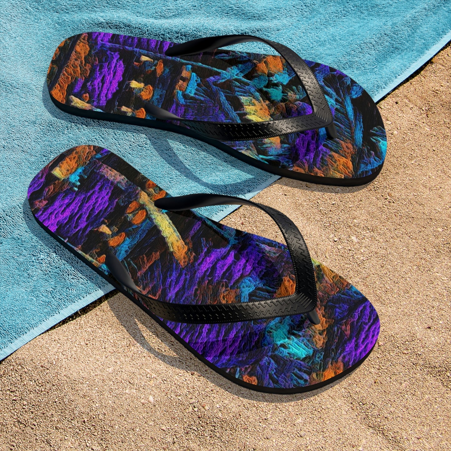 Unisex Flip-Flops ... "The Royal Hawai'ian: Waikiki Beach_Beach" ... Honolulu, HI ... Ocotber 2014 (Halloween) ... Original Works ...