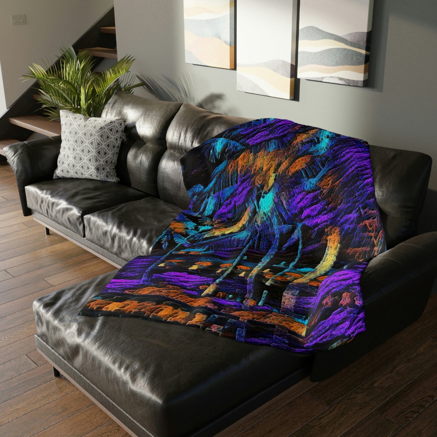 Velveteen Minky Blanket (Two-sided print) ... "The Royal Hawai'ian: Waikiki Beach_Beach" ... Honolulu, HI ... October 2014 (Halloween) ... Original Works ...