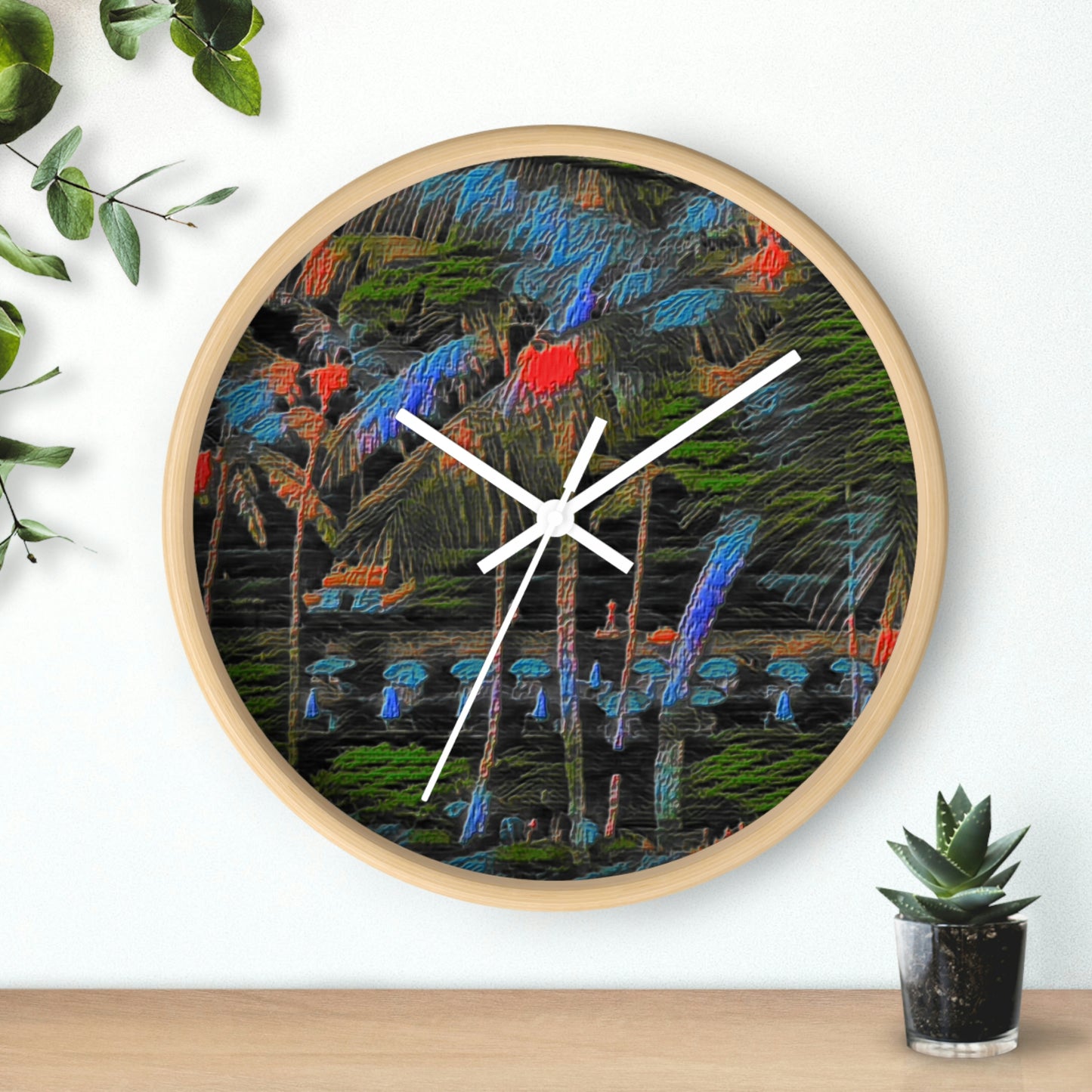 Wall Clock ... "The Royal Hawai'ian: Waikiki Beach_Beach" ... Honolulu, HI ... Ocotber 2014 (Halloween) ... Original Works ...