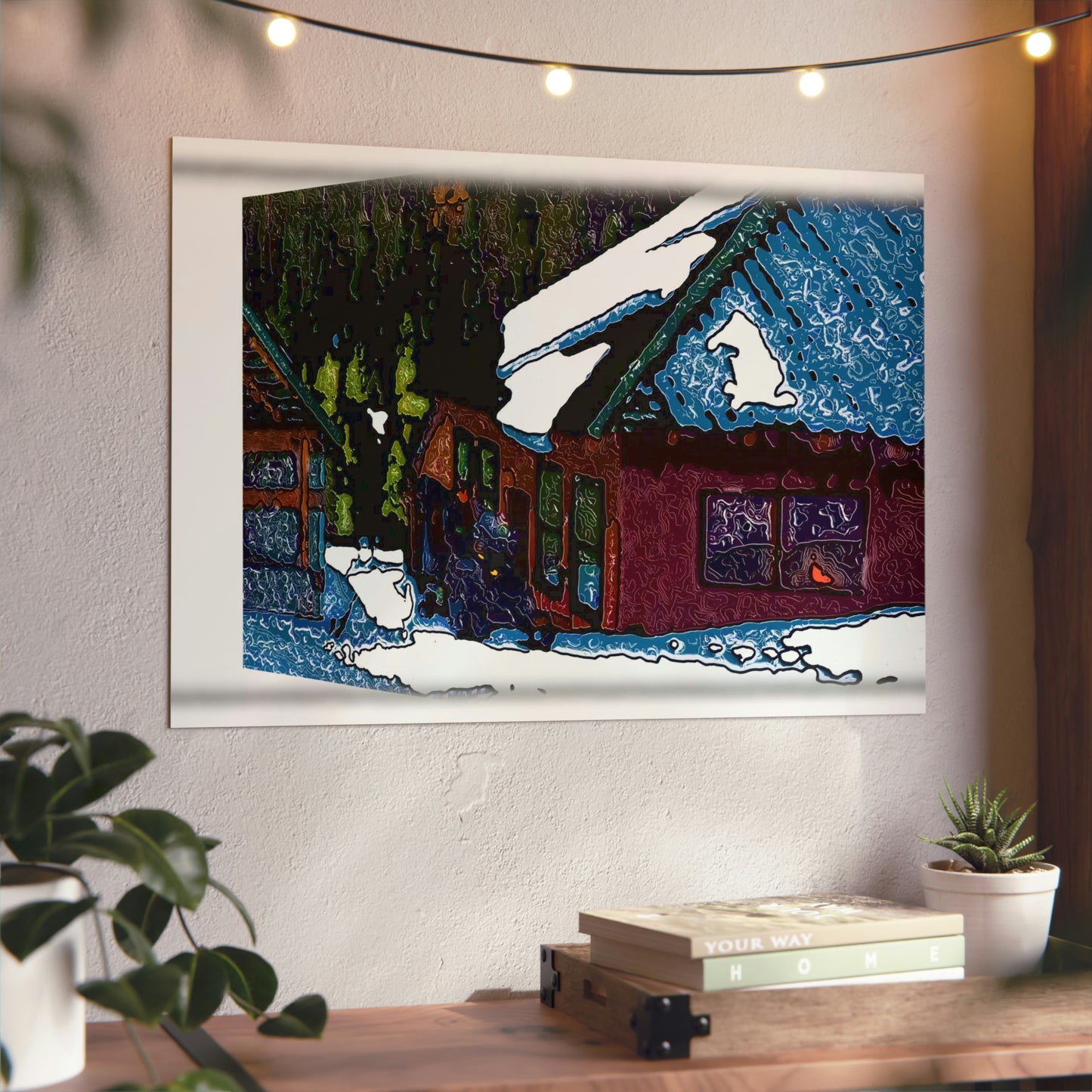 Aluminum Composite Panels ... "3-D & Perspective" ... A Snowmobiler 'Ridest-Through-It' ... Rhett Creek, Idaho ... Original Works ...
