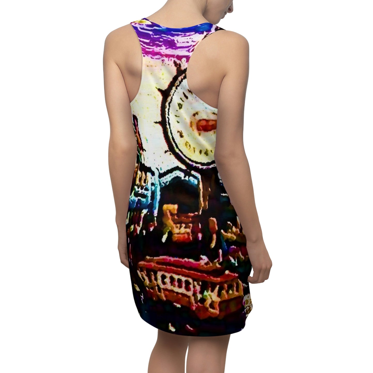 Women's Cut & Sew Racerback Dress ... "No.9 Fishermen's Grotto - Fishermen's Wharf, SF, California" ... Family Archives: 1970's ... Original Works ...