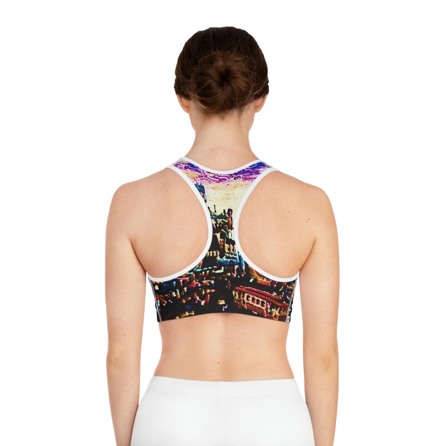 Sports Bra (AOP) ... "No.9 Fishermen's Grotto - Fishermen's Wharf, SF, California" ... Family Archives: 1970's ... Original Works ...