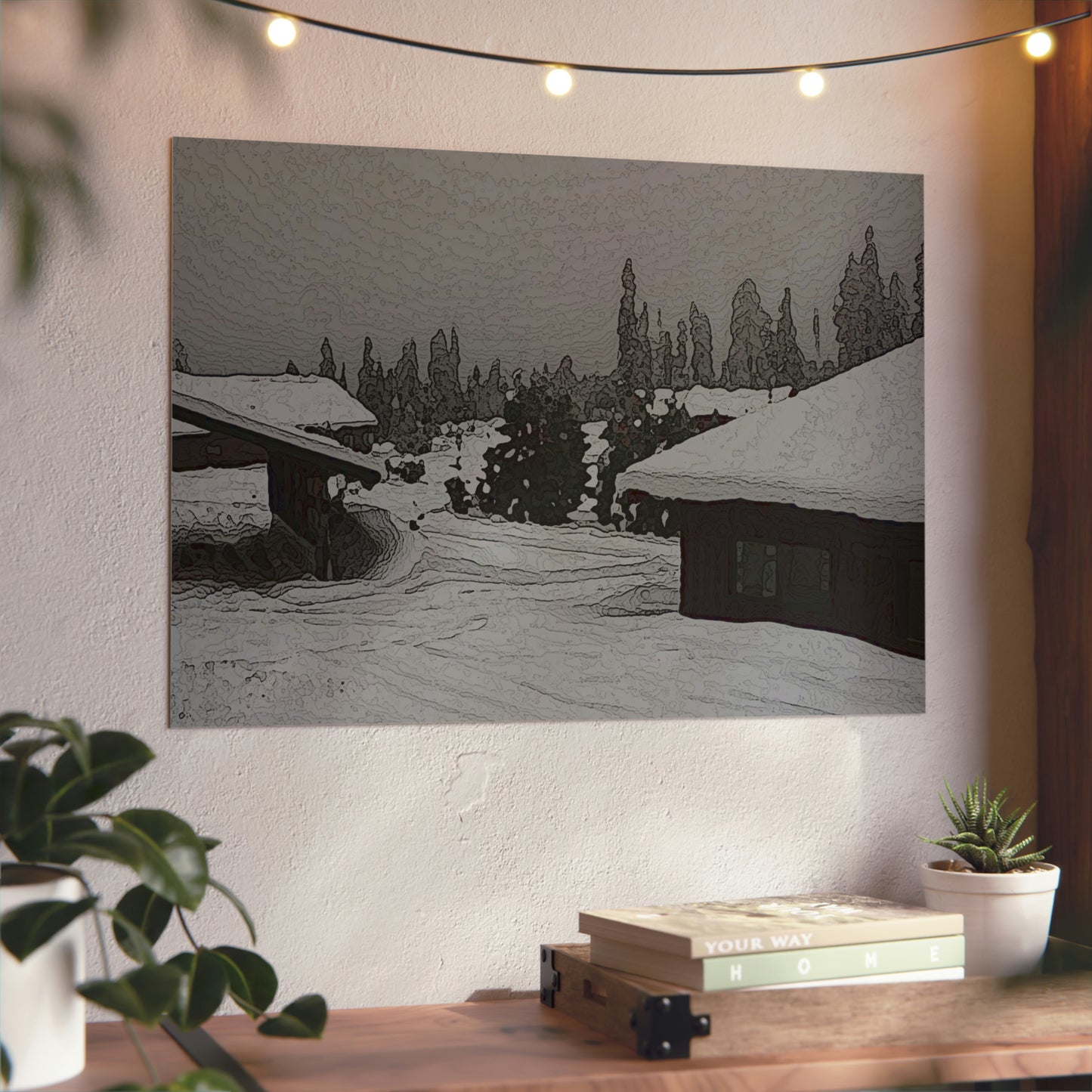 Aluminum Composite Panels ... "A Very Snowy-Day In The Mountains" ... November 2022 ... Central Idaho, 6,000' Elevation ... Original Works ...