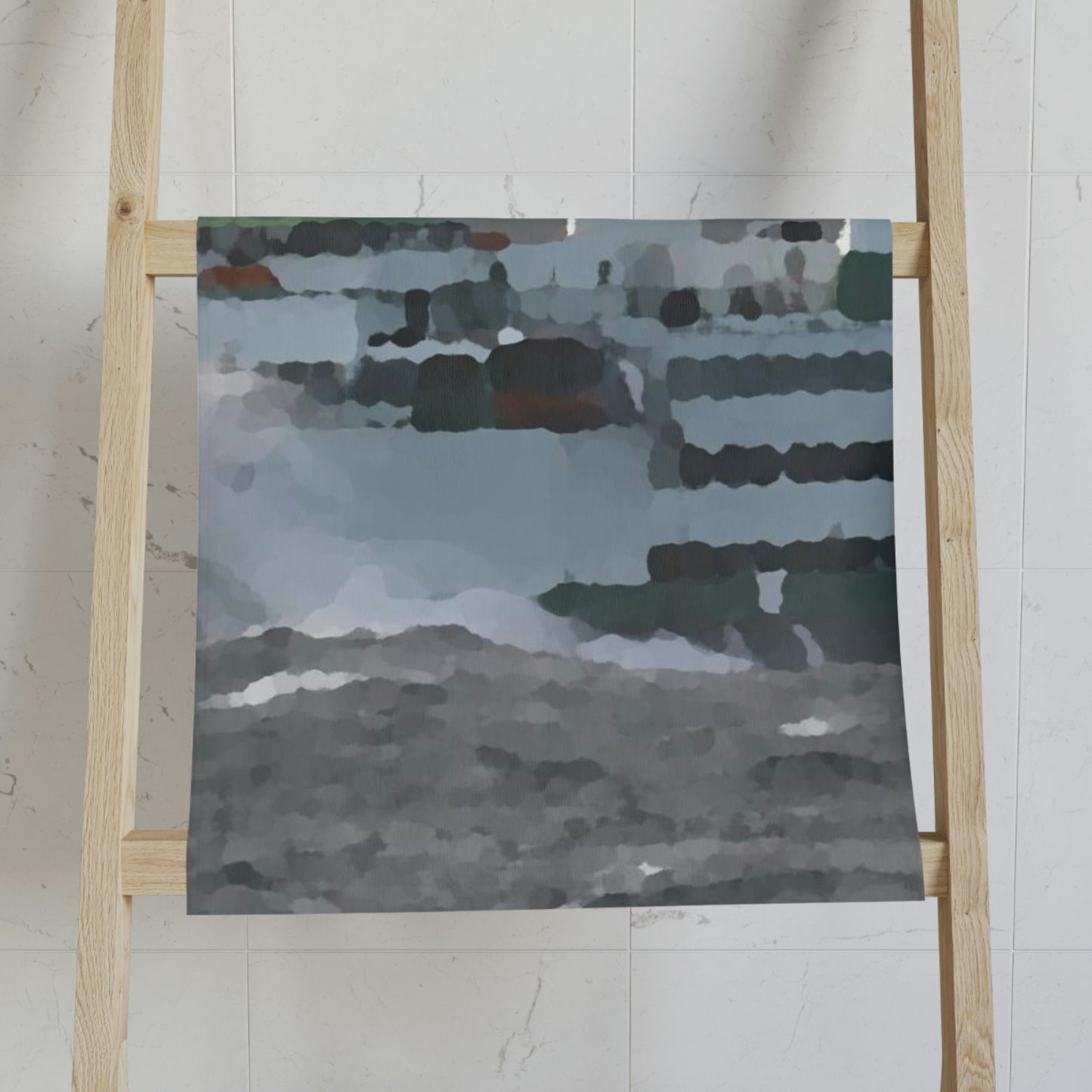 Hand Towel ... WADOT Ferry Crossing ... "A Very Rough Day" ... Mulkiteo Route ... Family Archives ... Early 1990's' ... Original Works ...