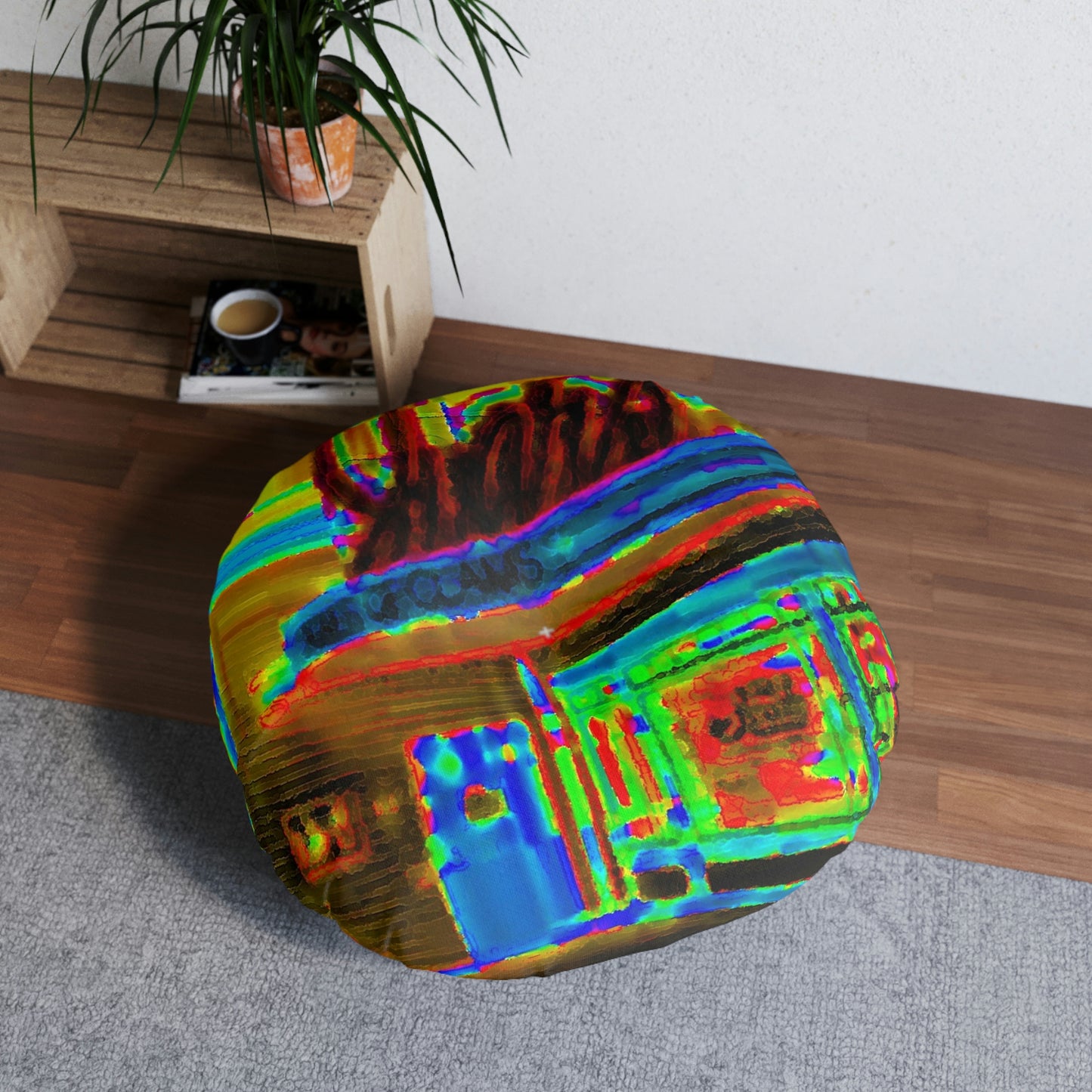 Tufted Floor Pillow, Round ... In-A-Hurry & Stressed? ... Remember: Keep "Clam" ... Clam_Happy ... 'Ivars: Seattle Waterfront' ... Personal Archives ... Original Works ...