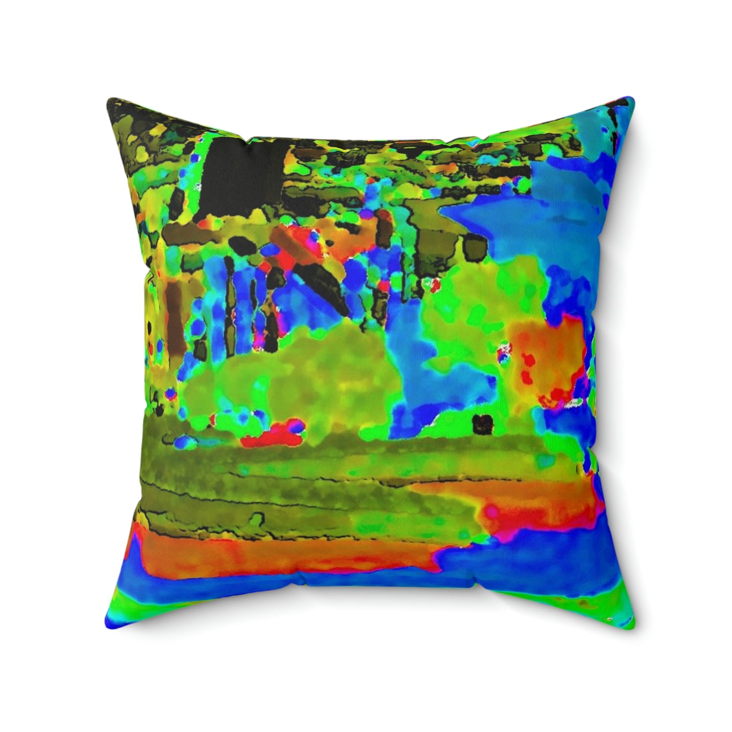 Faux Suede Square Pillow ..."Lombard Street San Francisco, CA, USA" ... Family Archives 1970's ... Original Works ...