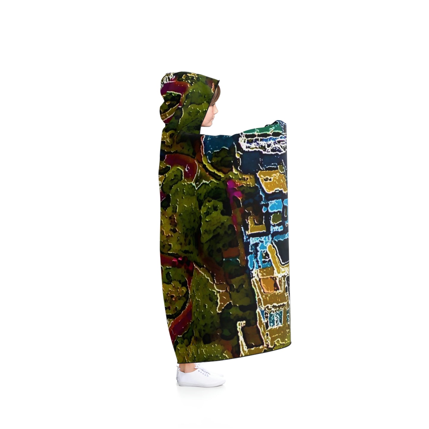 Hooded Blanket ... A Crazy Street ... 'Eight Winding Curve-Switchbacks' ... "Lombard Street, San Francisco, CA' ... Family Archives: 1970's ... Original Works ...