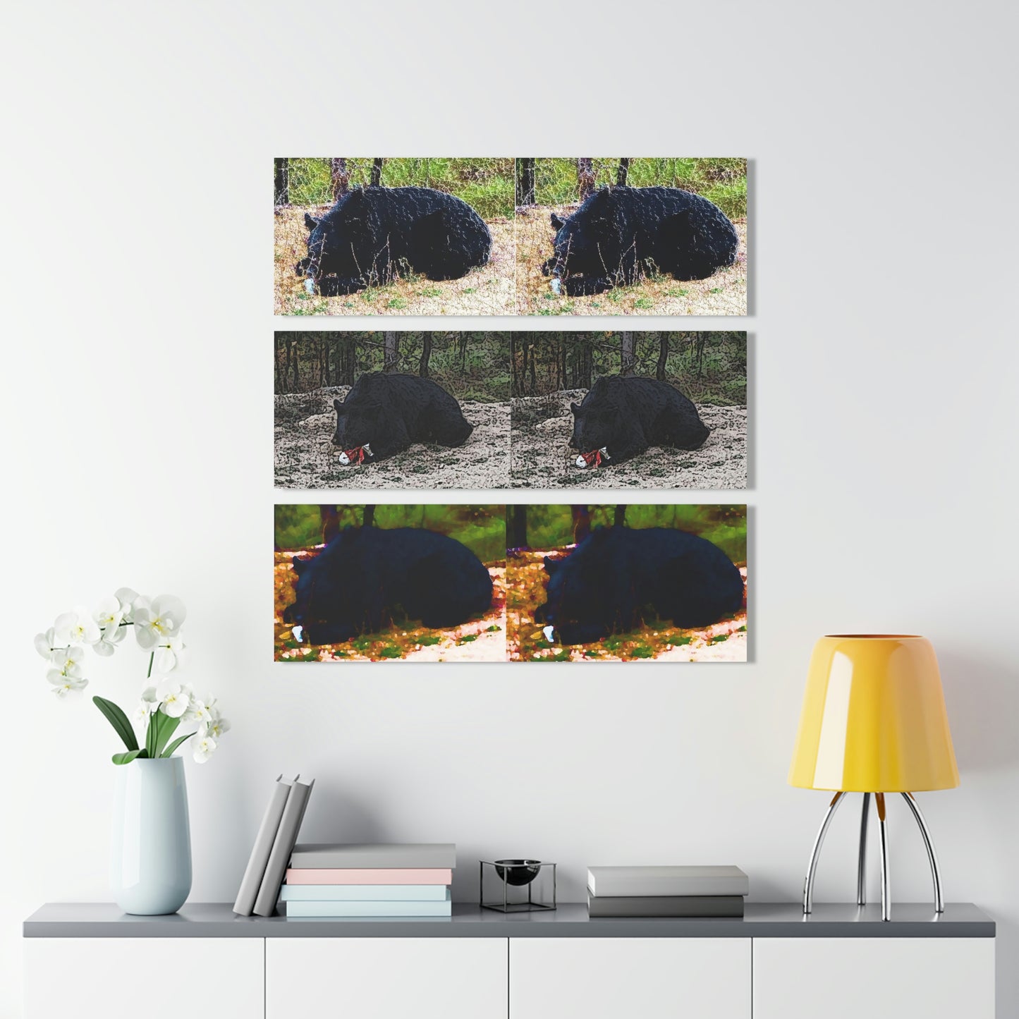 Acrylic Prints (Triptych) ... RCY: "Rhett Creek Yogi ... '500 Lbs Of Autumn Season Hunger' ..." September 2022 ... Central Idaho ... Original Works ...