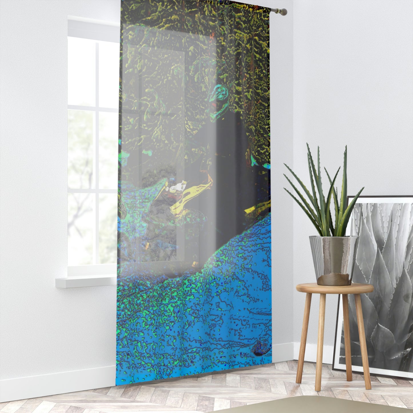 Window Curtain ... Yep ... "Another Day ... Riding Through The Wilderness ... " ... February 2023 ... Original Works ...