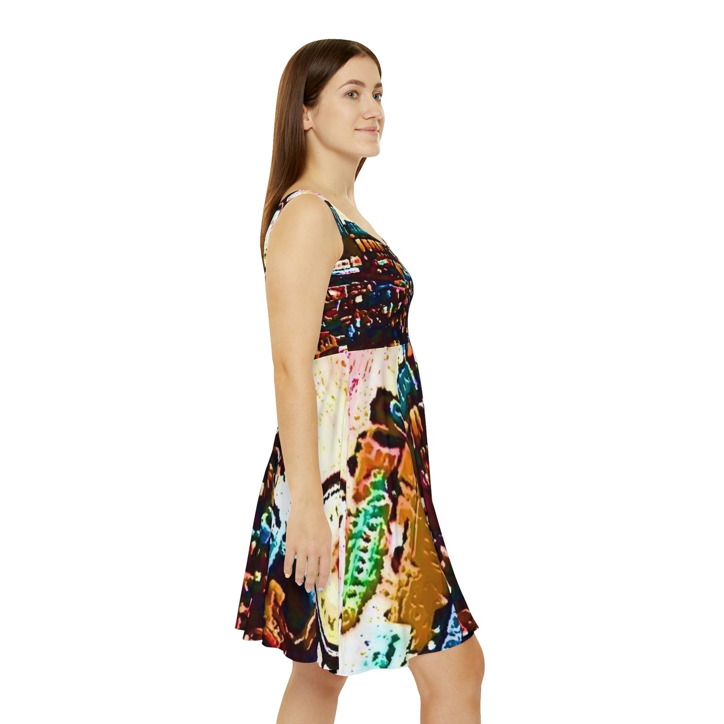 Women's Skater Dress ... "No.9 Fishermen's Grotto - Fishermen's Wharf, SF, California" ... Family Archives: 1970's ... Original Works ...