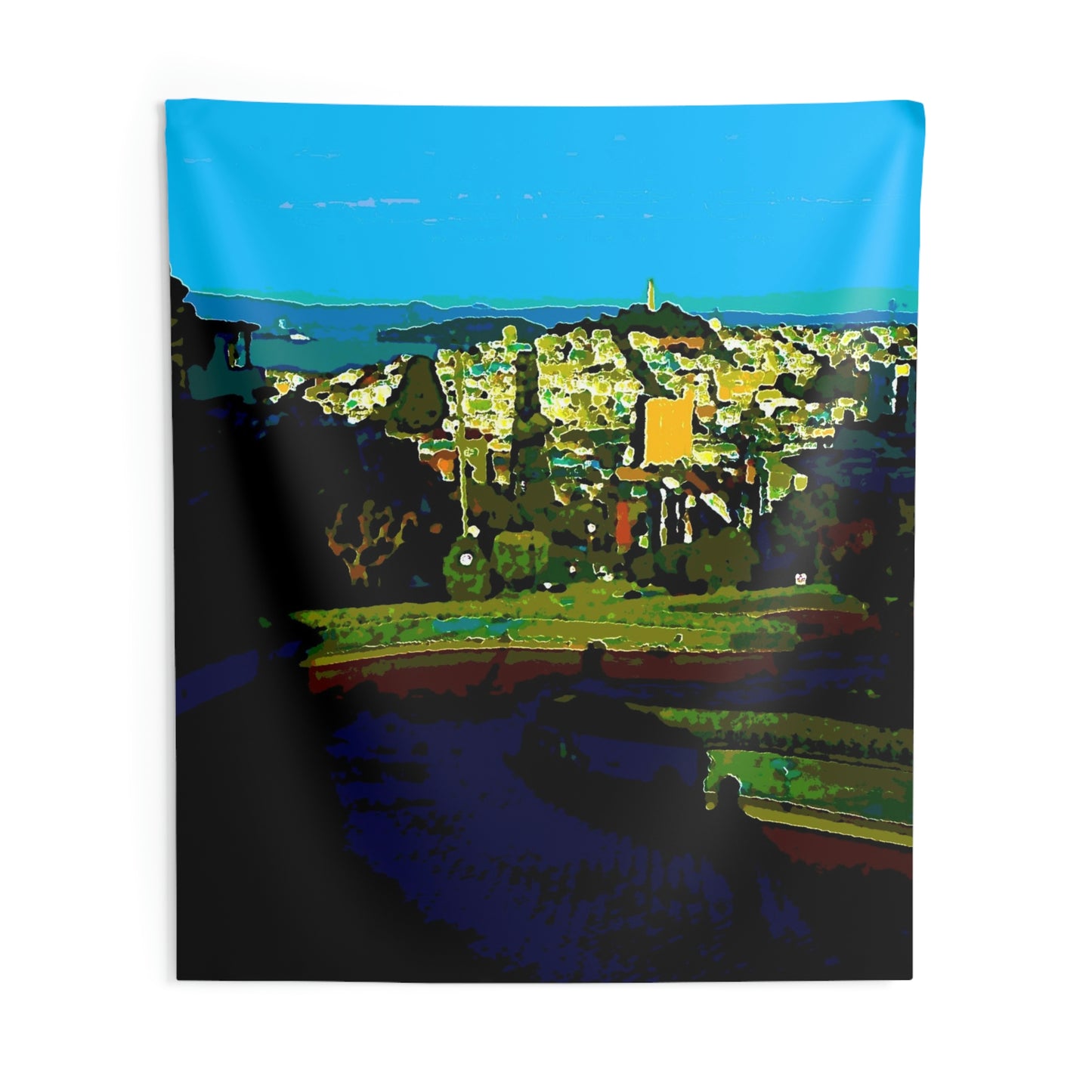 Indoor Wall Tapestries ... "Lombard Street San Francisco, CA, USA" ... Family Archives 1970's ... Original Works ...