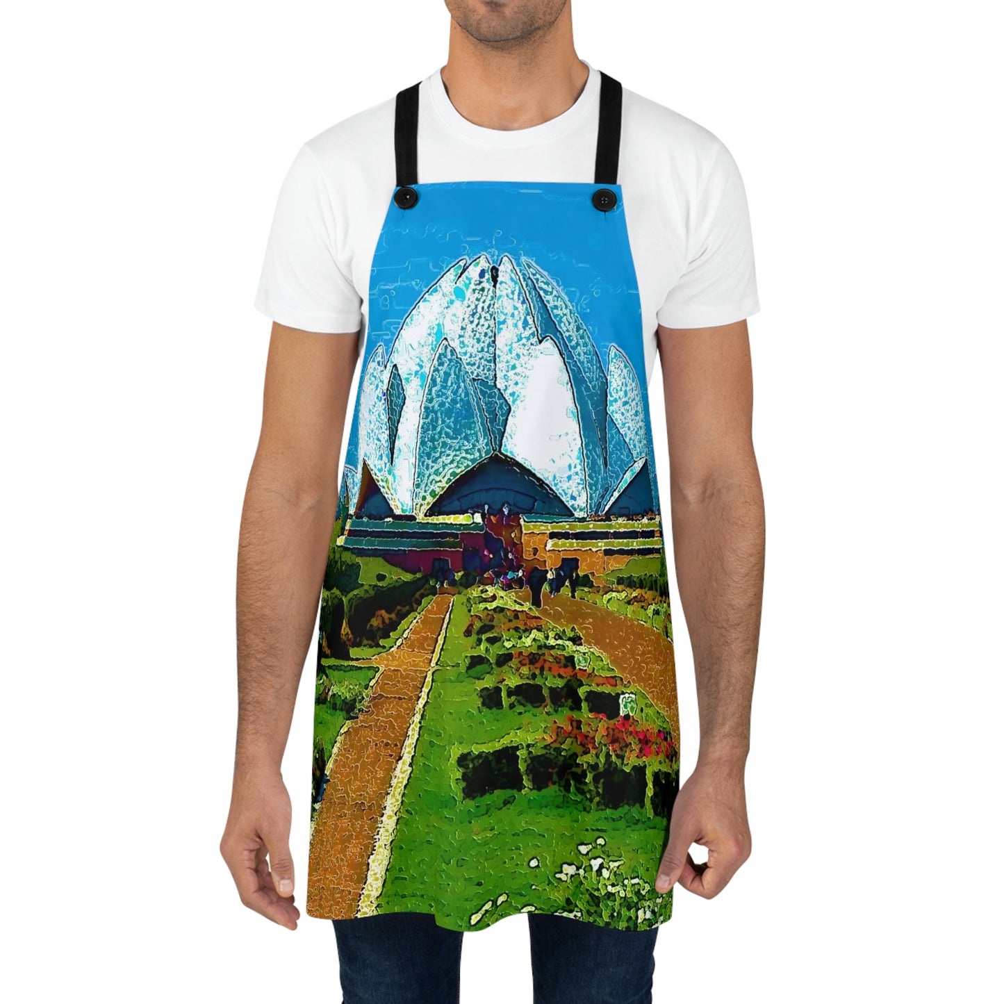 Apron ... 'Bahai'i House-Of-Worship' ... "Lotus Temple: Delhi, India, 2008" ... Original Works ...