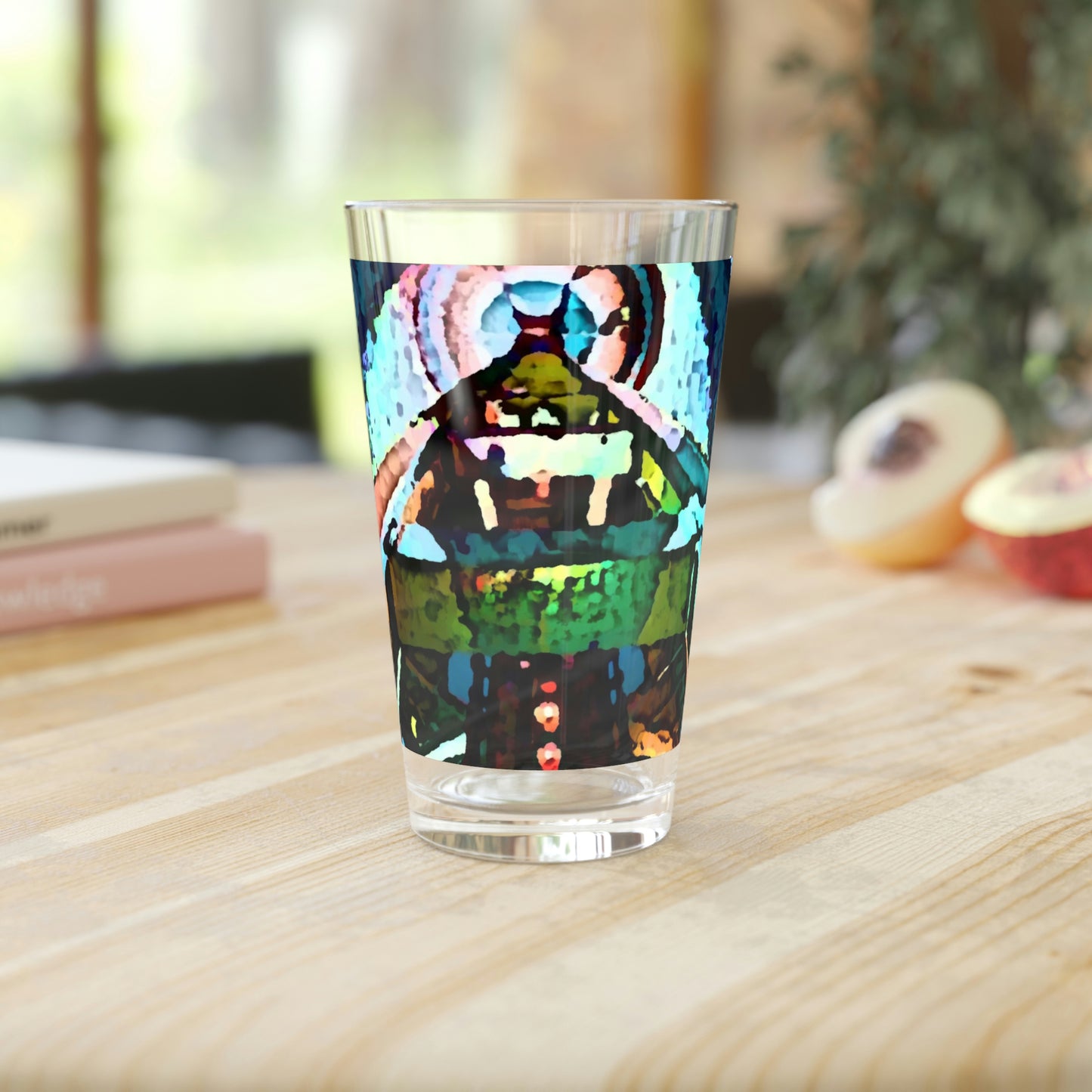 Pint Glass, 16oz ... "Seattle's World Fair" ... Below Space Needle 'Looking Up' ... On A Very Rainy Morning (Father's Family Photo). ... Original ...