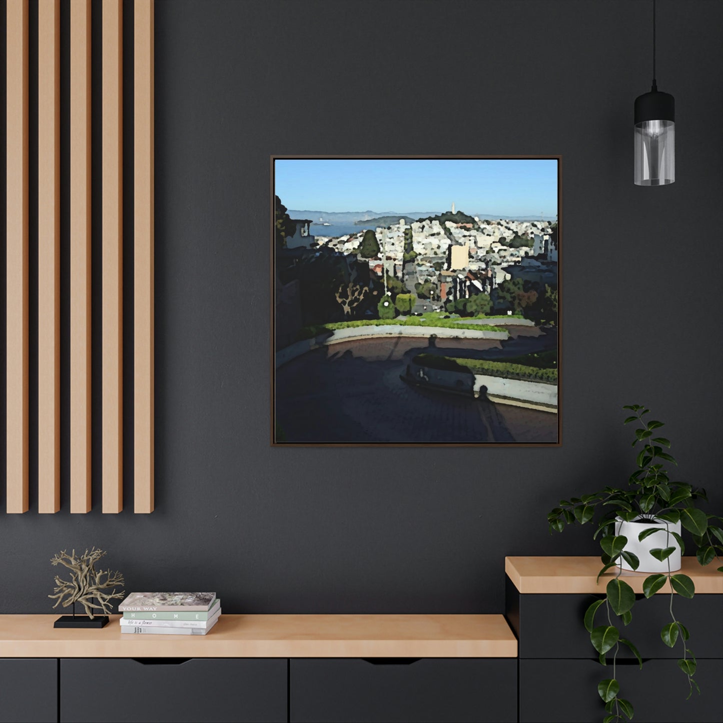 Gallery Canvas Wraps, Square Frame ... "Lombard Street San Francisco, CA, USA" ... Family Archives 1970's ... Original Works ...