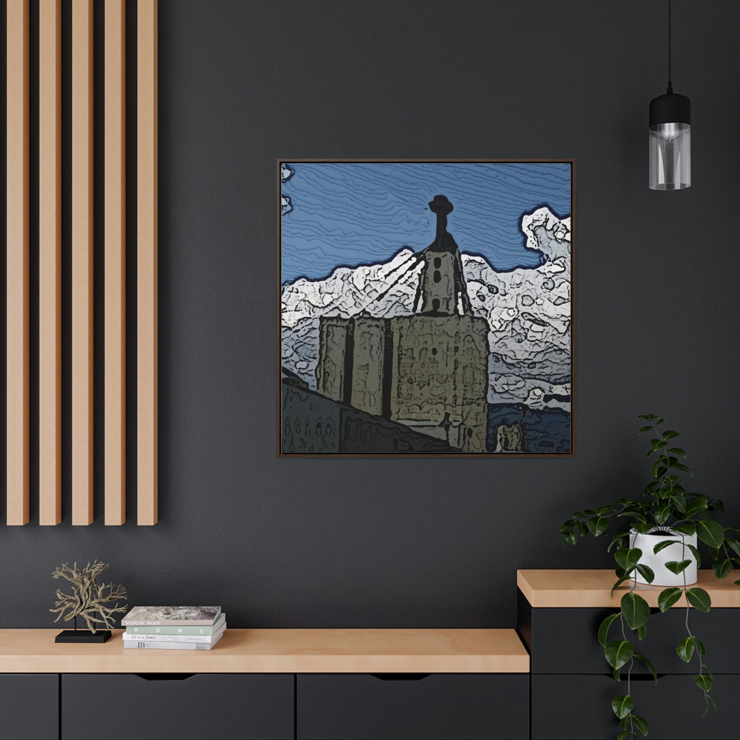 Gallery Canvas Wraps, Square Frame ..."ICP: Idaho County Propane ... 'Production Facilities Grangeville, Idaho' ... " Original Works: Rendering Time: 10 Hours ...